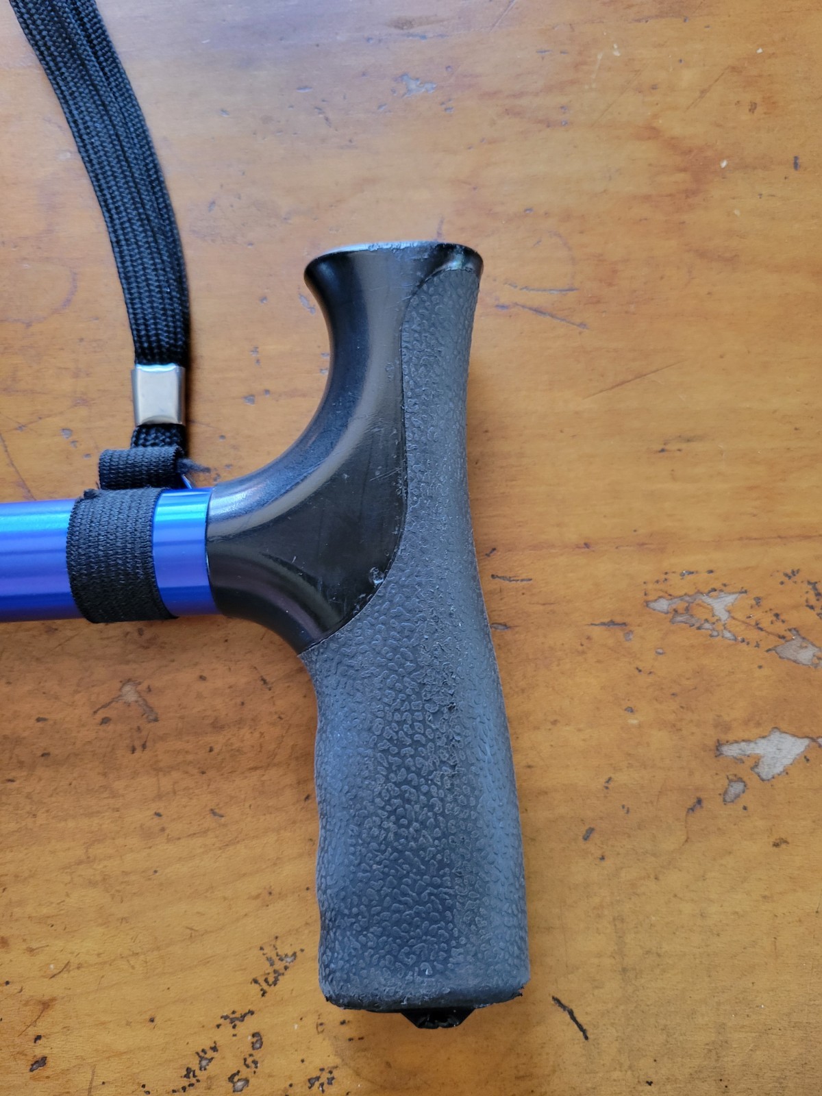 Walking Cane Foldable, Adjustable, Collapsible, Free Standing Blue