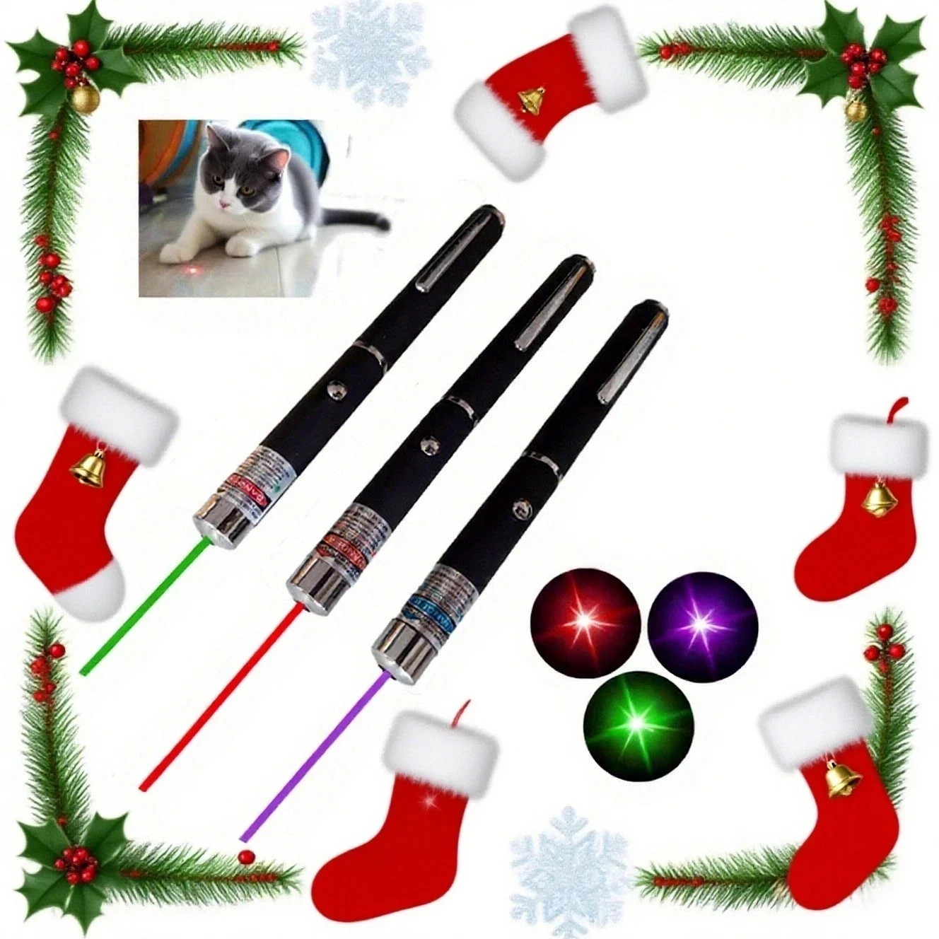 Compact Laser Pointer & Flashlight Combo - Perfect Cat Gift (Dual-Function)...