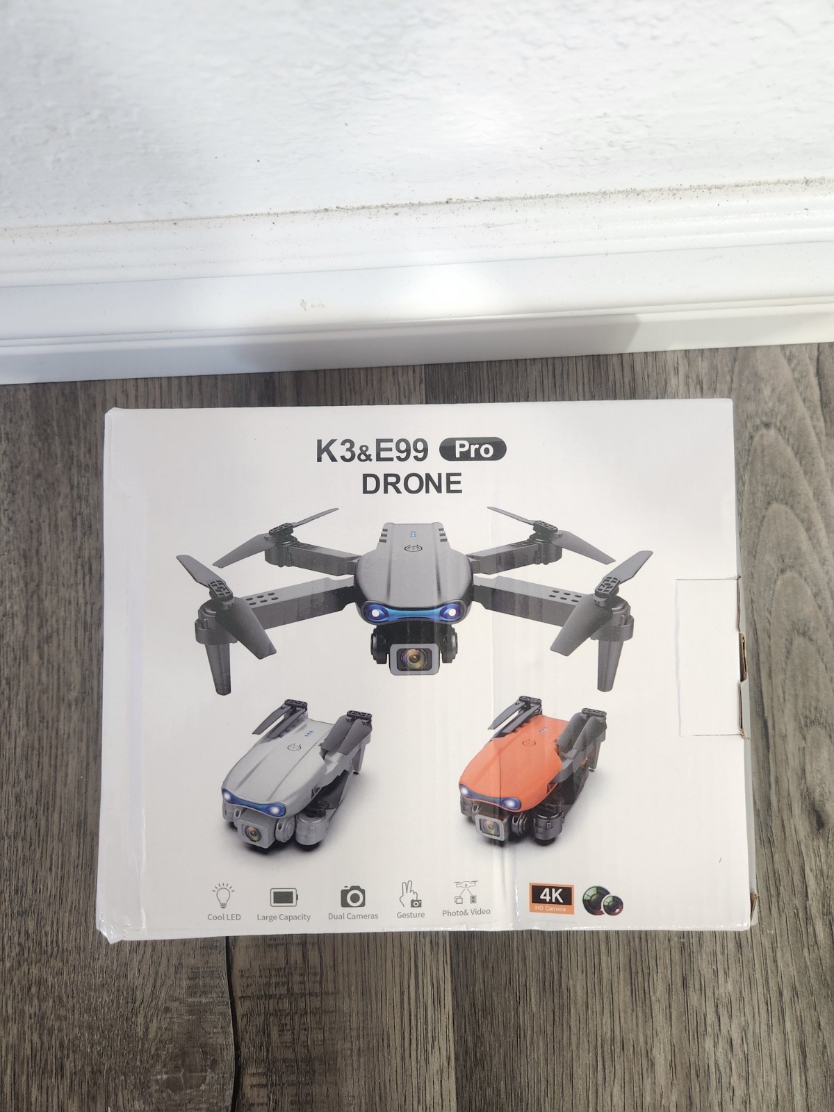 E99 K3 Professional RC Drone, Dual Camera Double Folding RC Quadcopter