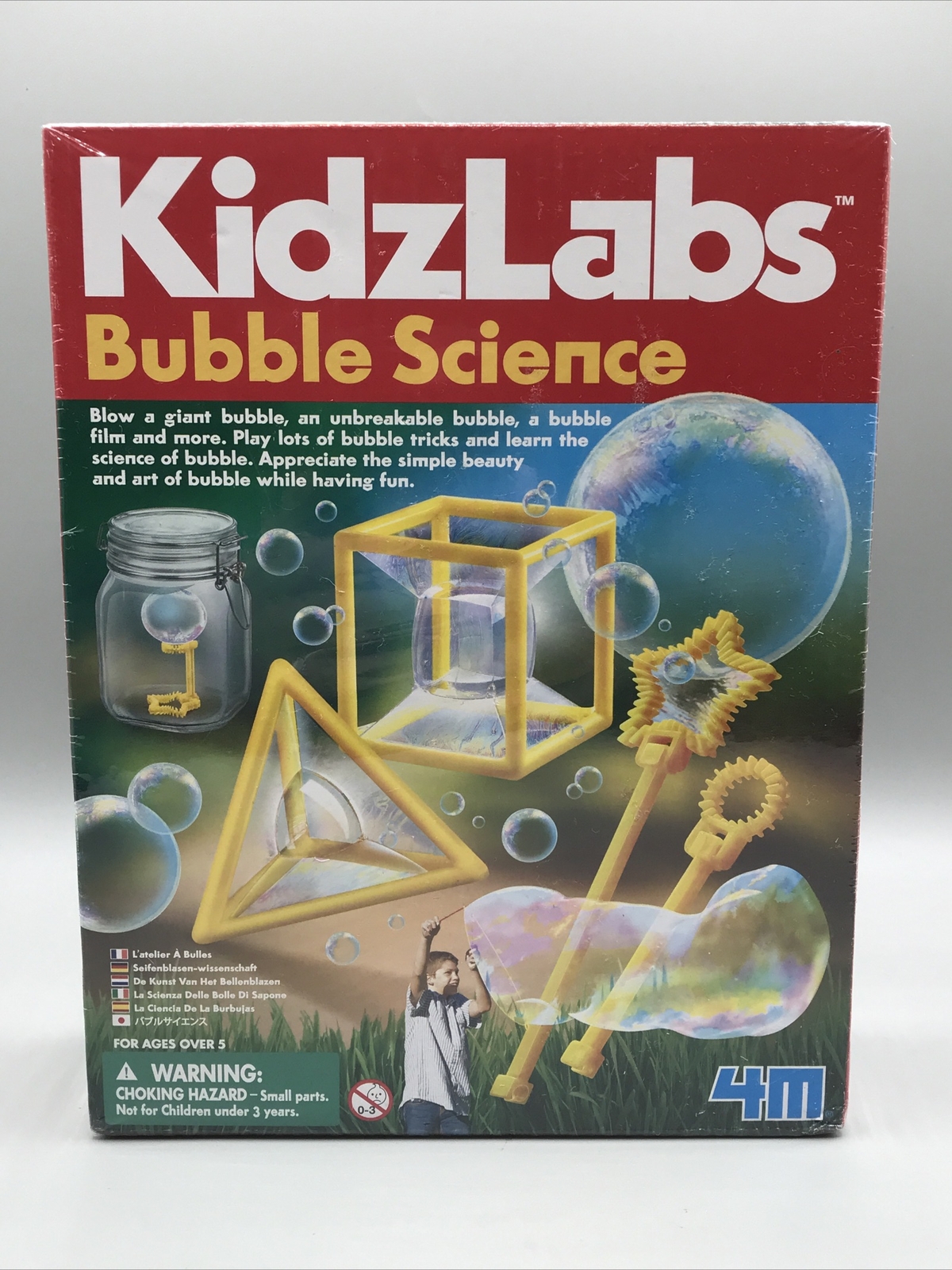 4M: Bubble Science STEM Kit, Chemistry Lab, Educational Aid, Plastic, Kids NEW