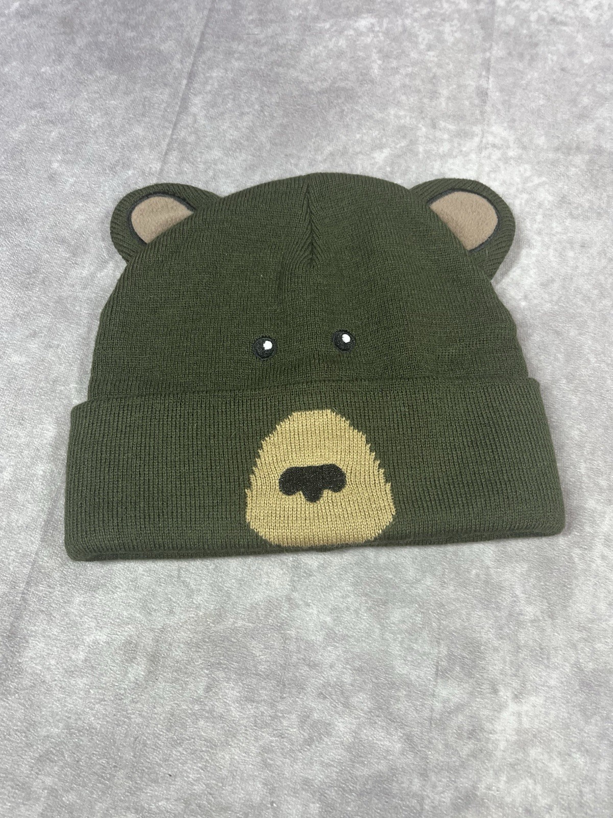 Lost Lake Bear Winter Beanie Hat Forest Green Outdoor Active Hiking