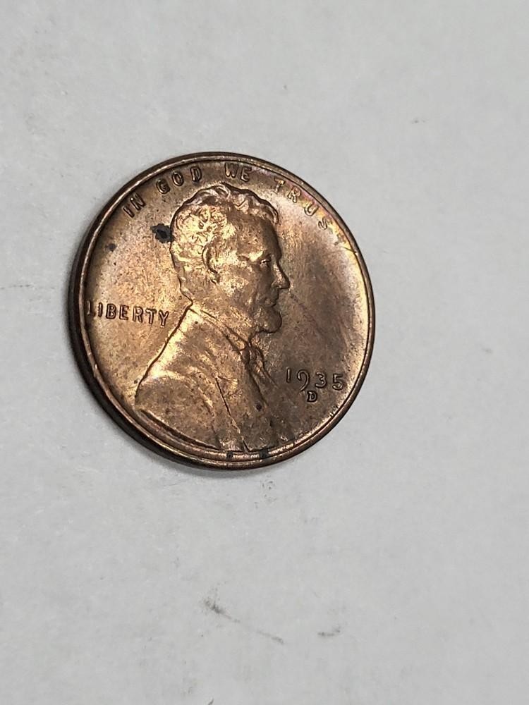 1935 D Lincoln Cent FLASHY UNCIRCULATED !!!