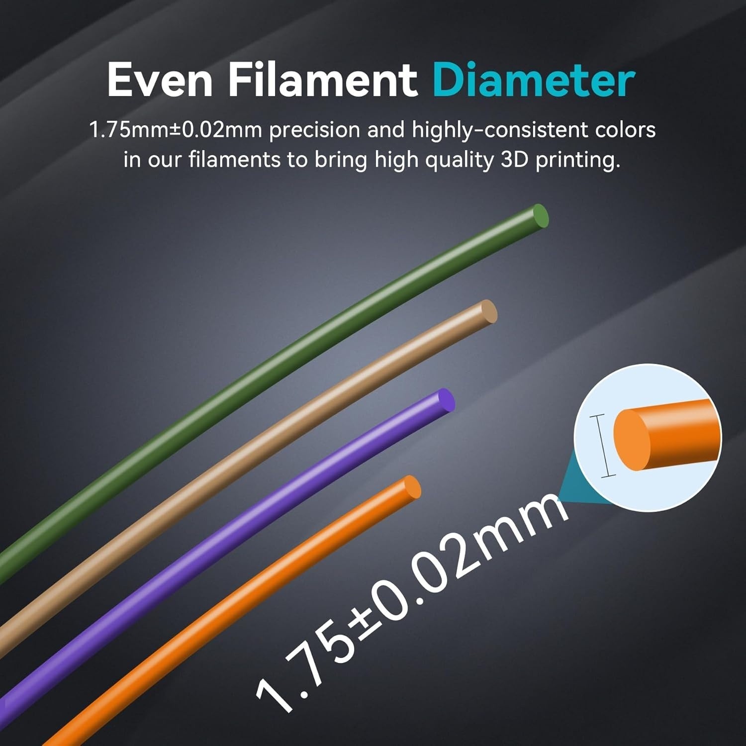 PLA Plus Filament 16 Color Bundle Multicolor - PLA+ 3D Printer Filament 1.75mm