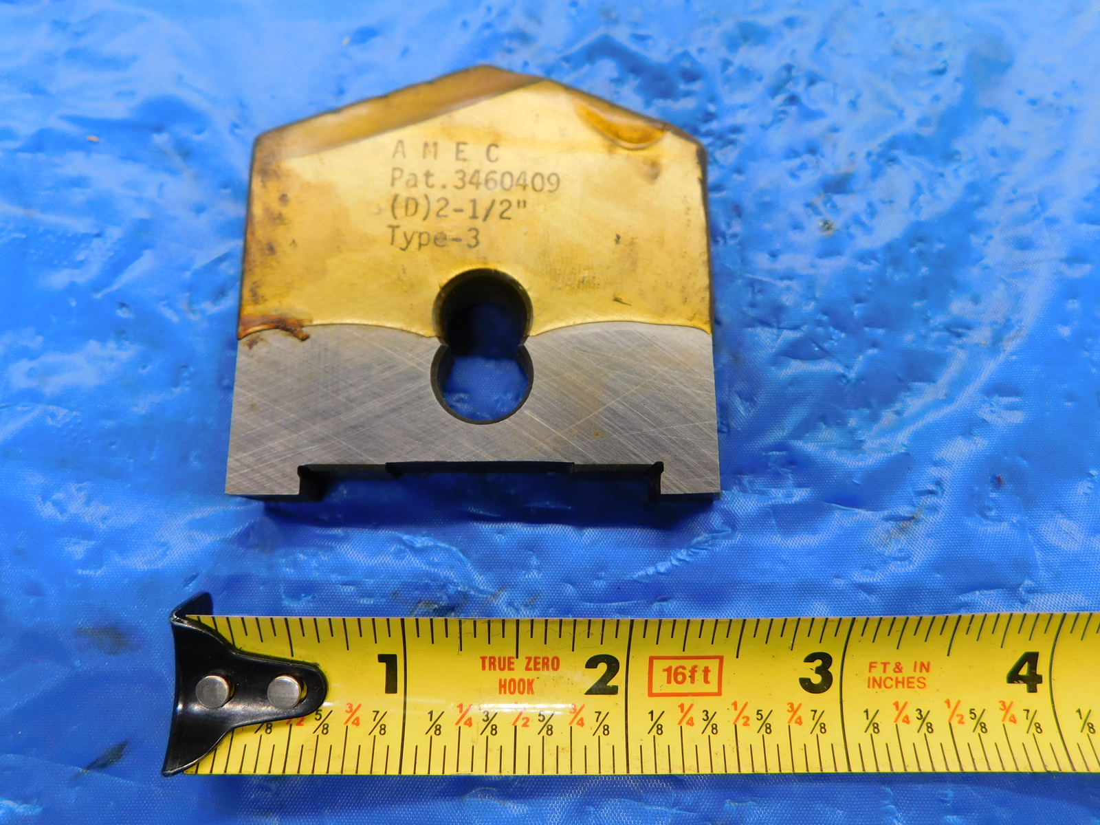 NEW ALLIED MACHINE 2 1/2" TYPE-3 SPADE DRILL INSERT 2.5 AMEC (D)2-1/2" INDEXABLE