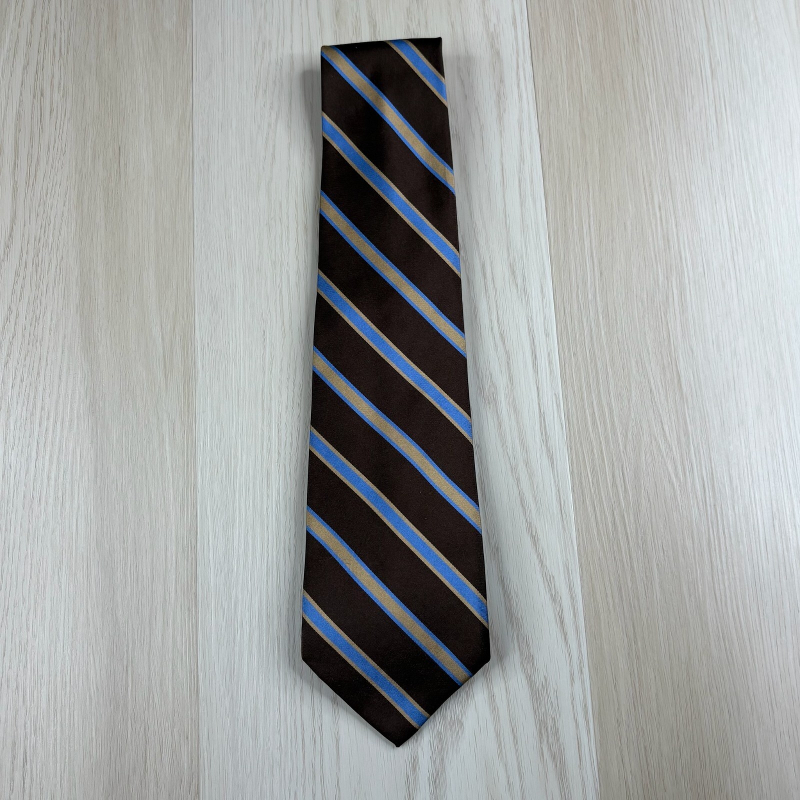 46 Of 250 Brooks Brothers Mens Brown Striped All Ocsasion Necktie 60x4 Inches