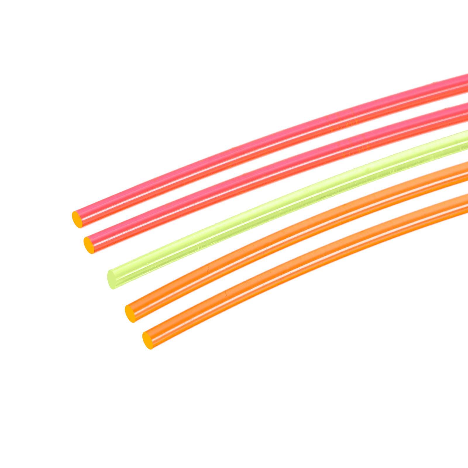 Fiber optic bars PMMA 1.5mmx20cm for red filament view, green, orange 5pcs
