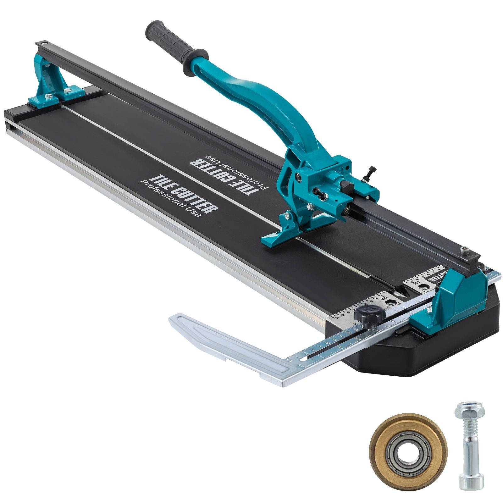 31in Manual Tile Cutter Single Rail Laser Alloy Wheel Aluminum 0.24-0.59in