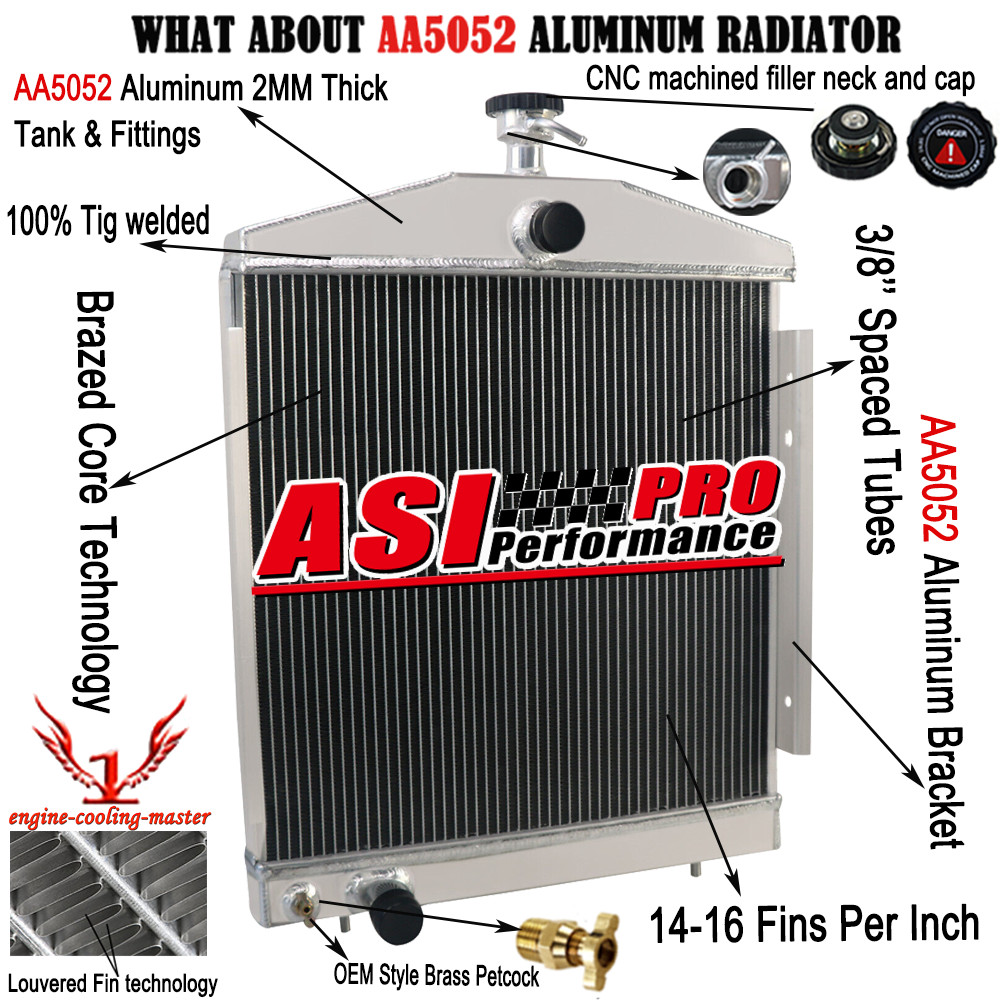 Aluminum Tractor Radiators For Lincoln Welder SA200 250 AMP SAE 300 256 H19491