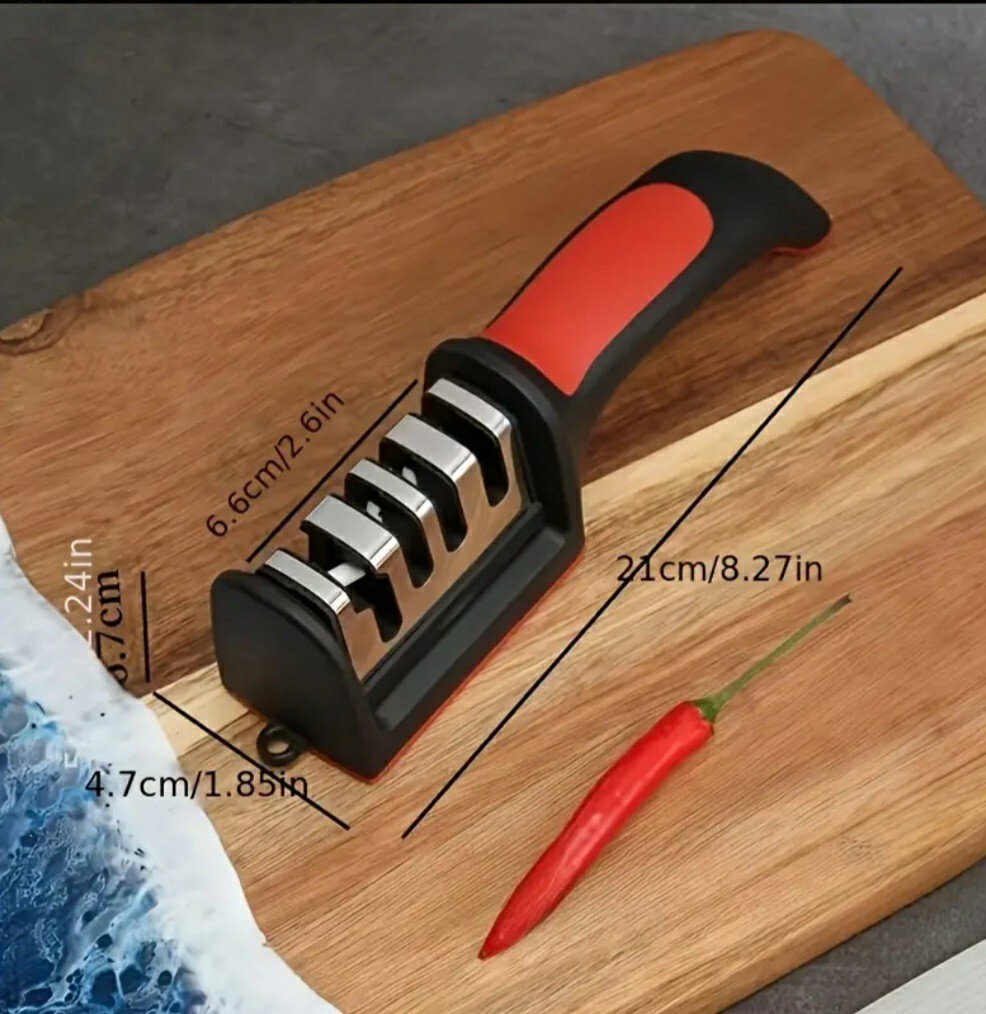 Multi-Functional Hand-Held Knife Sharpener With Detachable Grinding Head