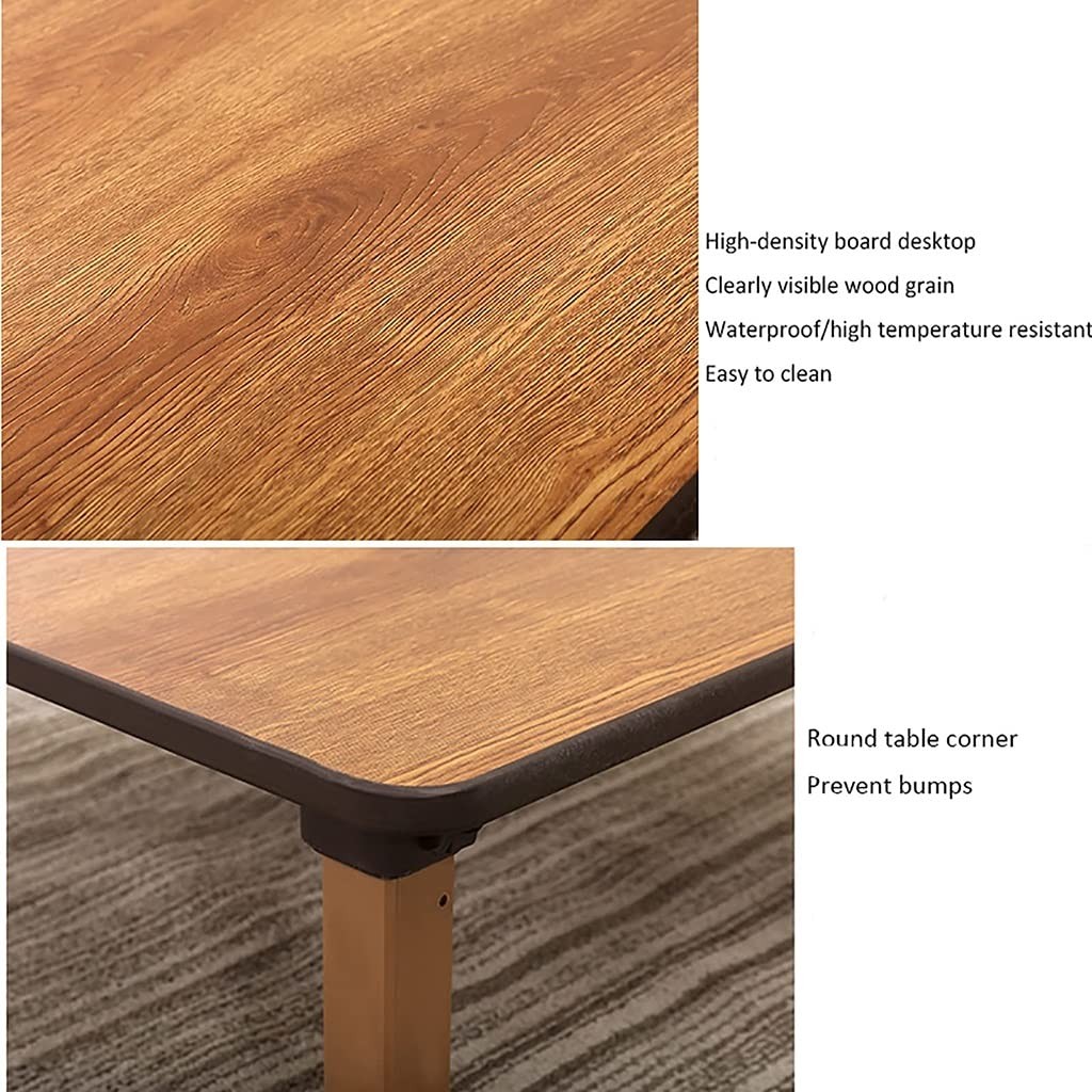 TALSAK Round Folding Tea Coffee Table, Japanese-Style Low Table, Dining Table...