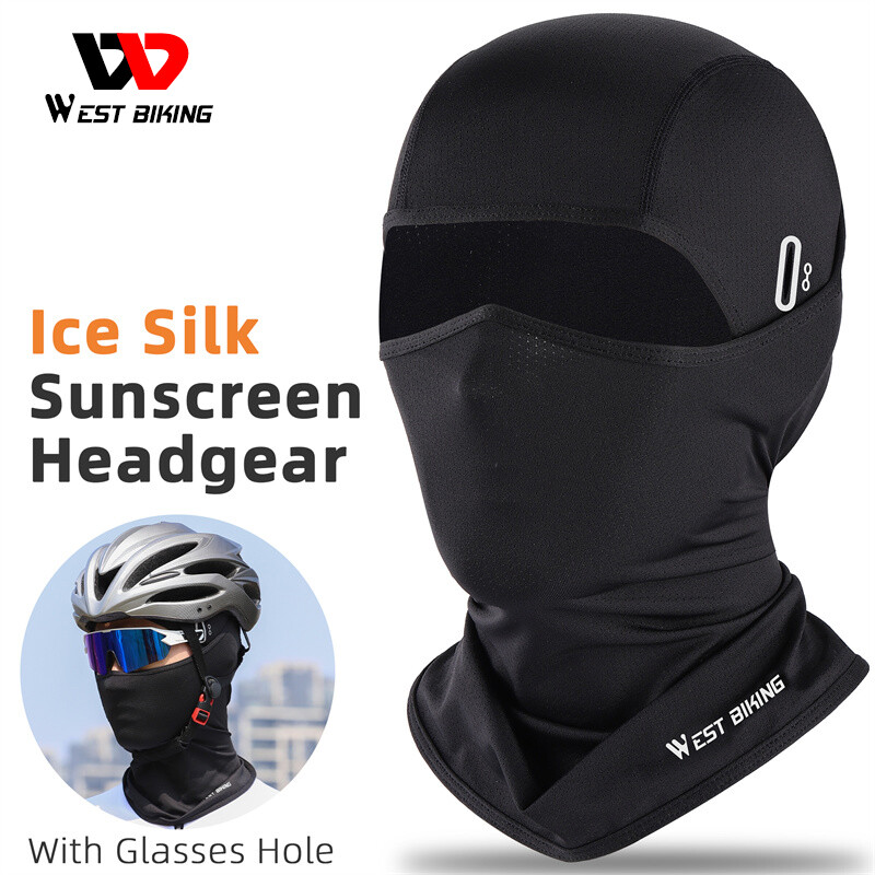 WEST BIKING Summer Cycling Balaclava Full Face Mask Motorcycle Headgear Cap