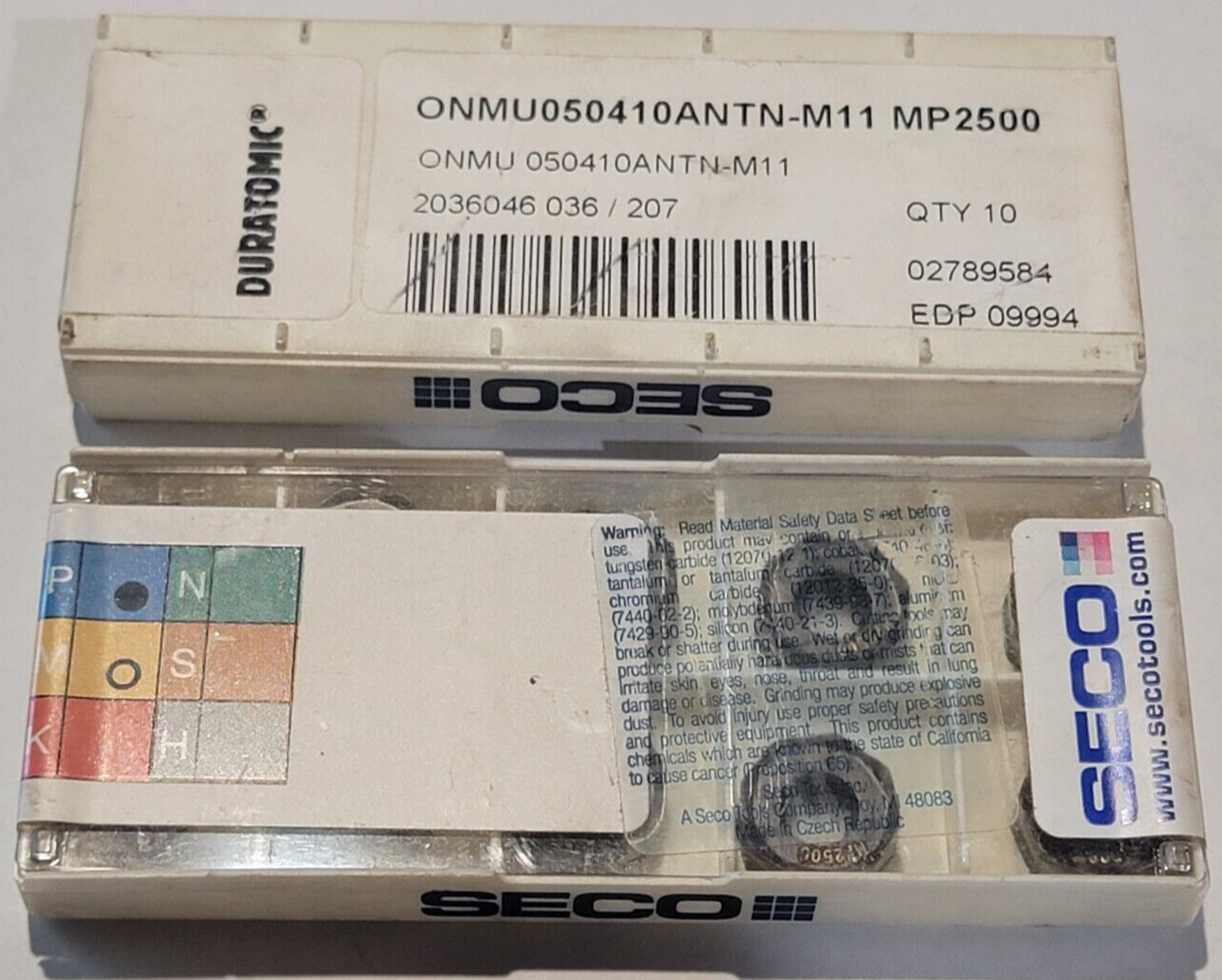 ONMU 05410ANTN M11 MP2500 SECO ** 10 INSERTS * FACTORY PACK *