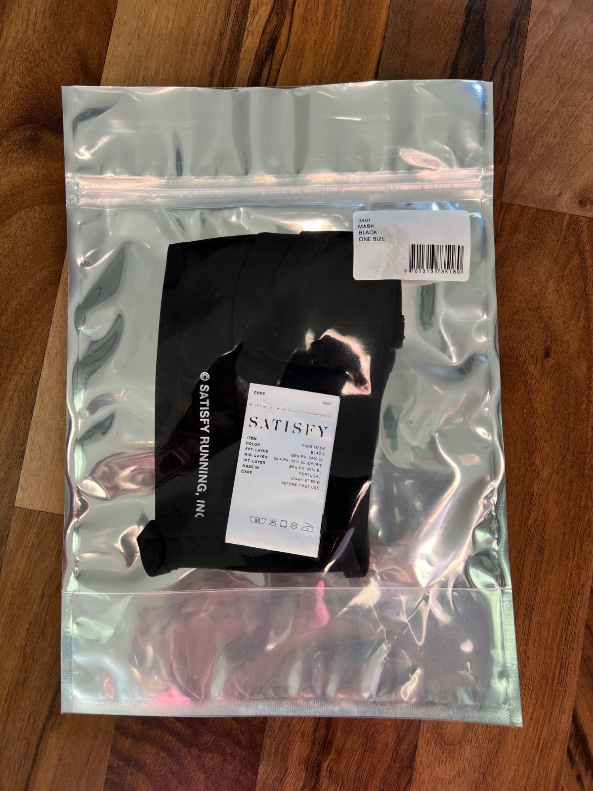 SATISFY RUNNING Face Mask rare collectible original NWT