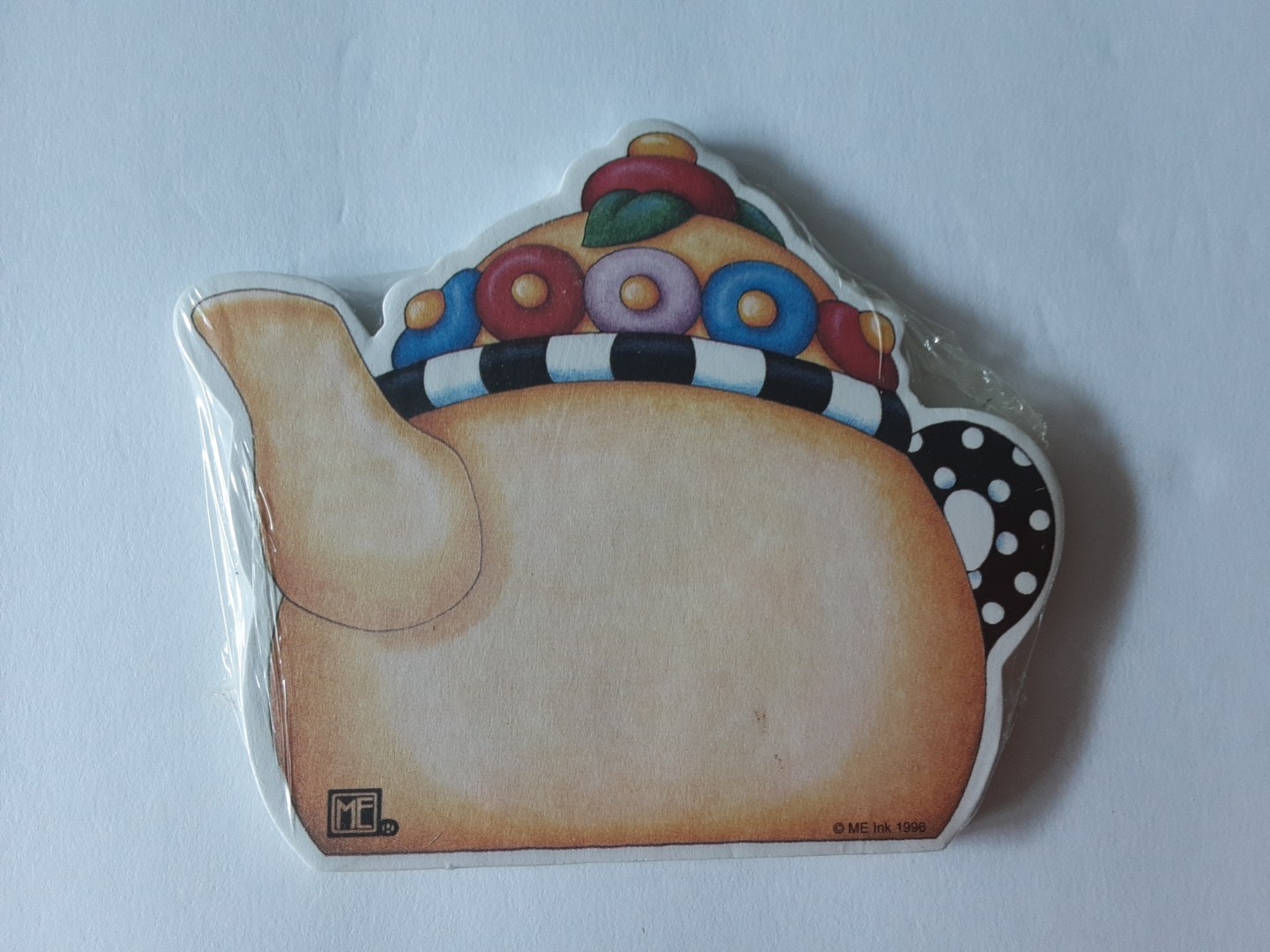 NEW Mary Engelbreit Note Pad Sunrise, Inc 1996 Teapot 4.5" x 4"
