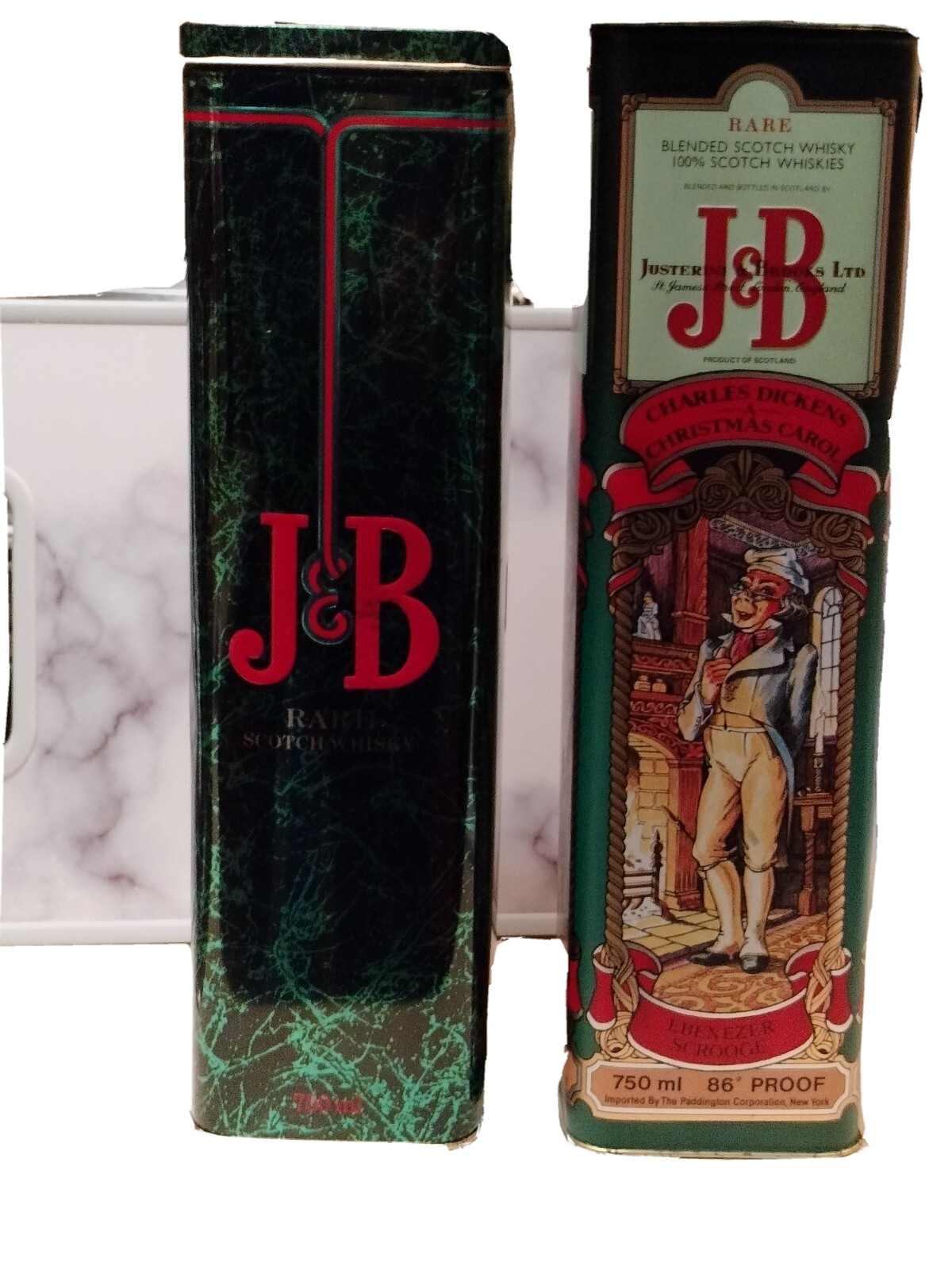 Justers & Brooks Novelty Tin Cans Storage For Collectibles