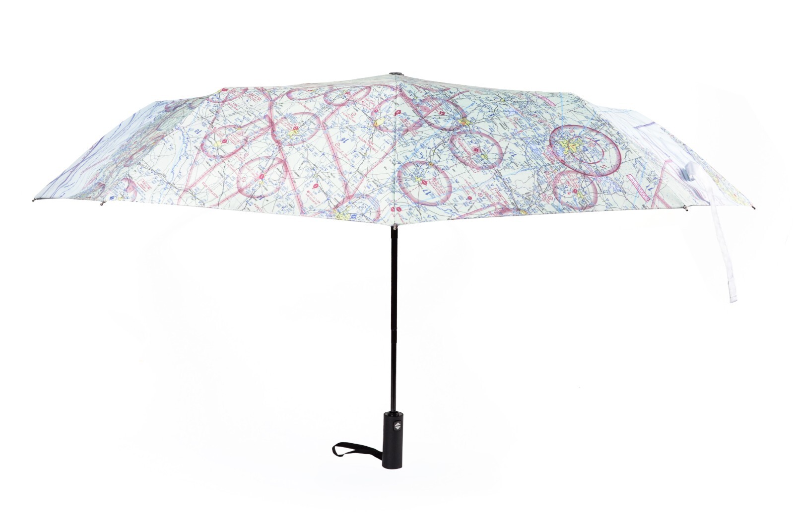 Pilot's Umbrella Aviation Aeronautical Chart Themed for Aviator Plane Helicopter