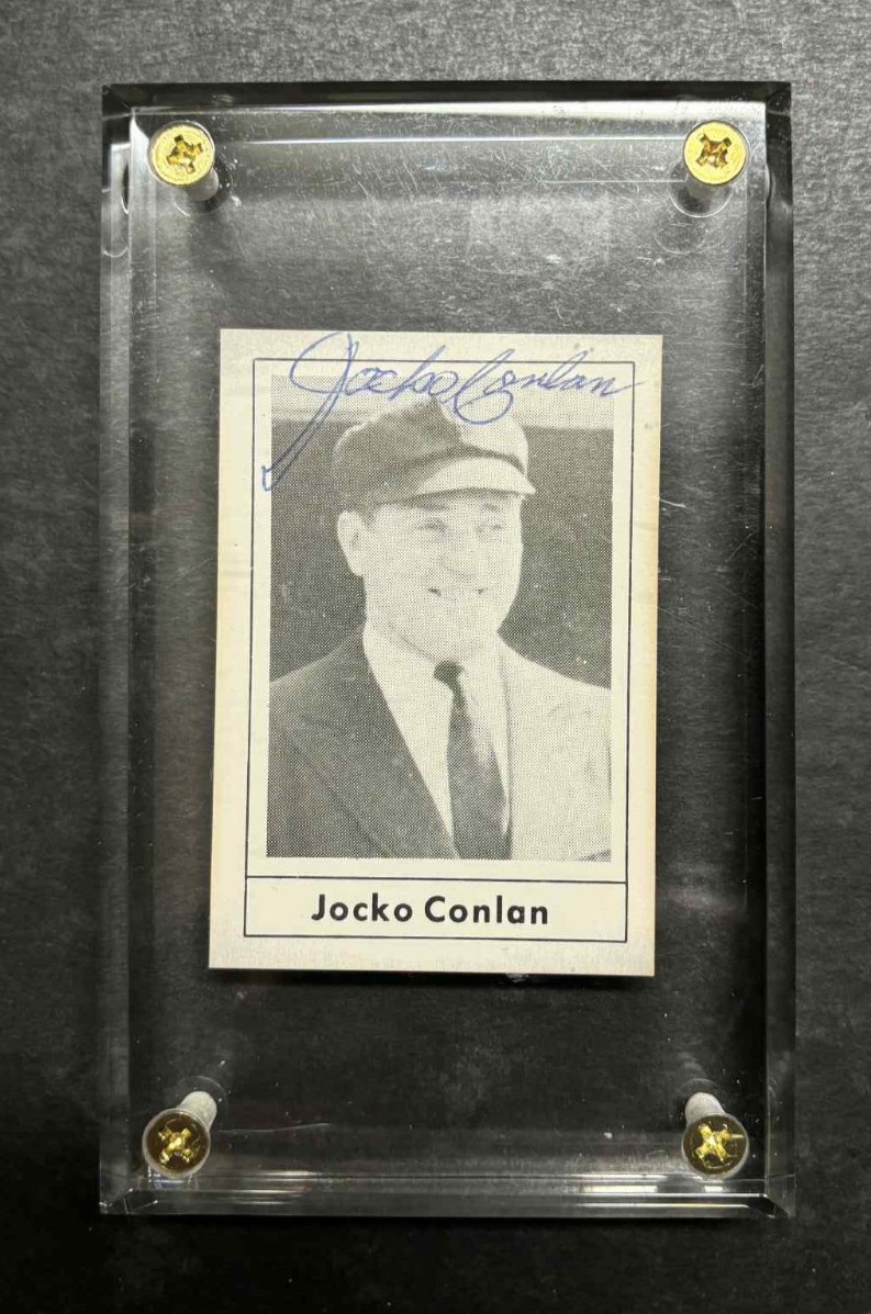 ENCASED 1978 Grand Slam JOCKO CONLAN Signed AUTO Autograph HOFer LQQK