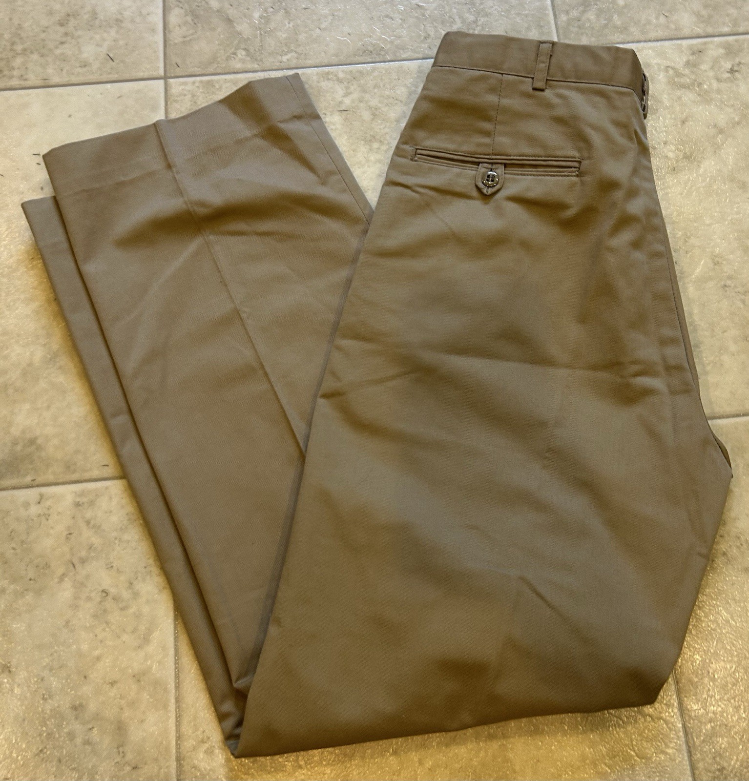 US NAVY Creighton Khaki 30x28 Pants USNA Official Uniform Trousers Made USA