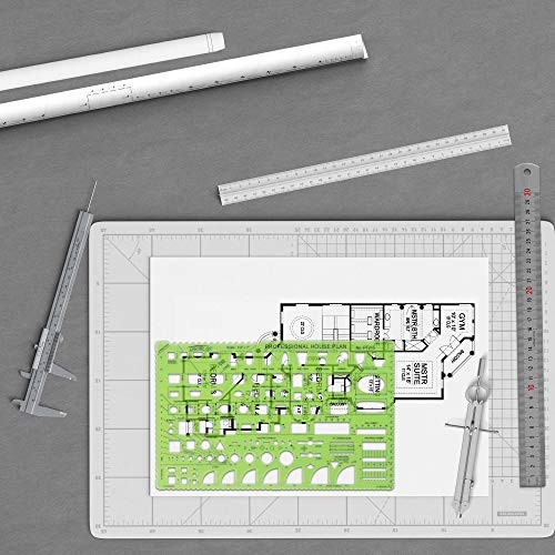 Professional House Plan Template Guide, with Doors, Appliances, Plumbing
