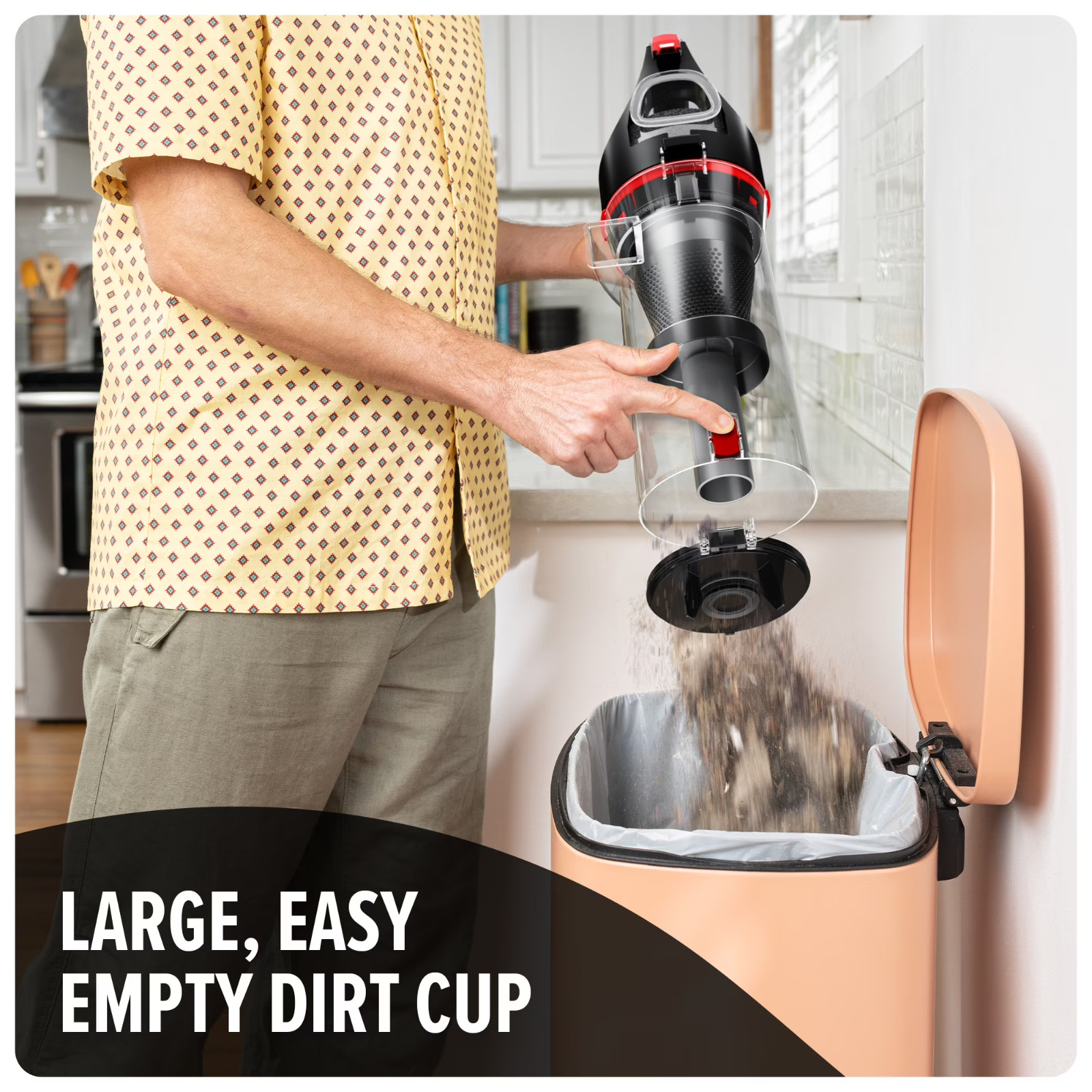Dirt Devil Bagless Upright Vacuum Multi-Surface Extended Reach Pet UD76330V