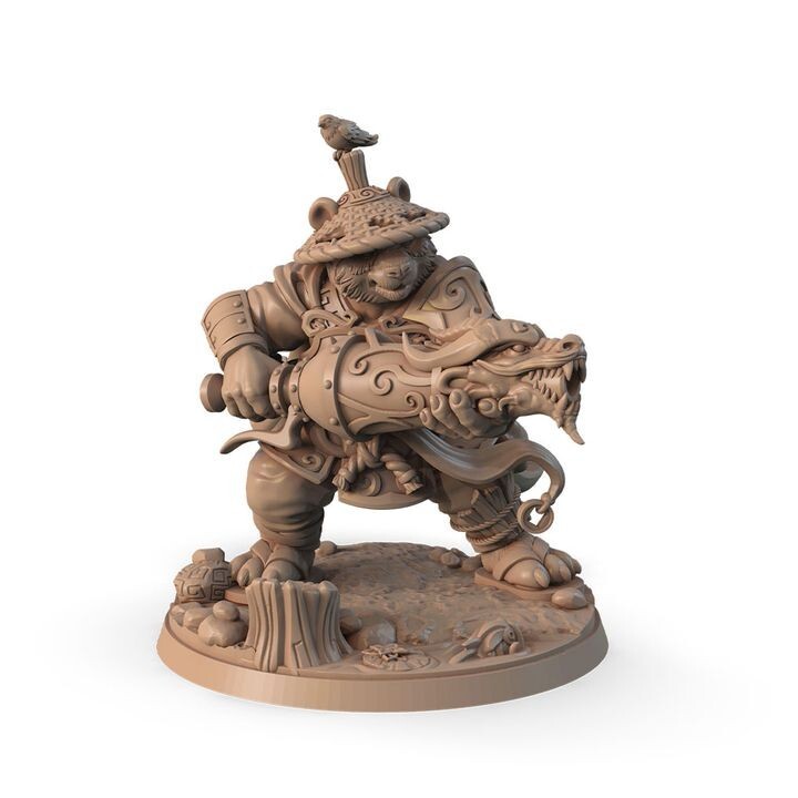 Pandaren Monk - Cannon Mortar Gun - Signum Games - Fantasy Dungeons and Dragons