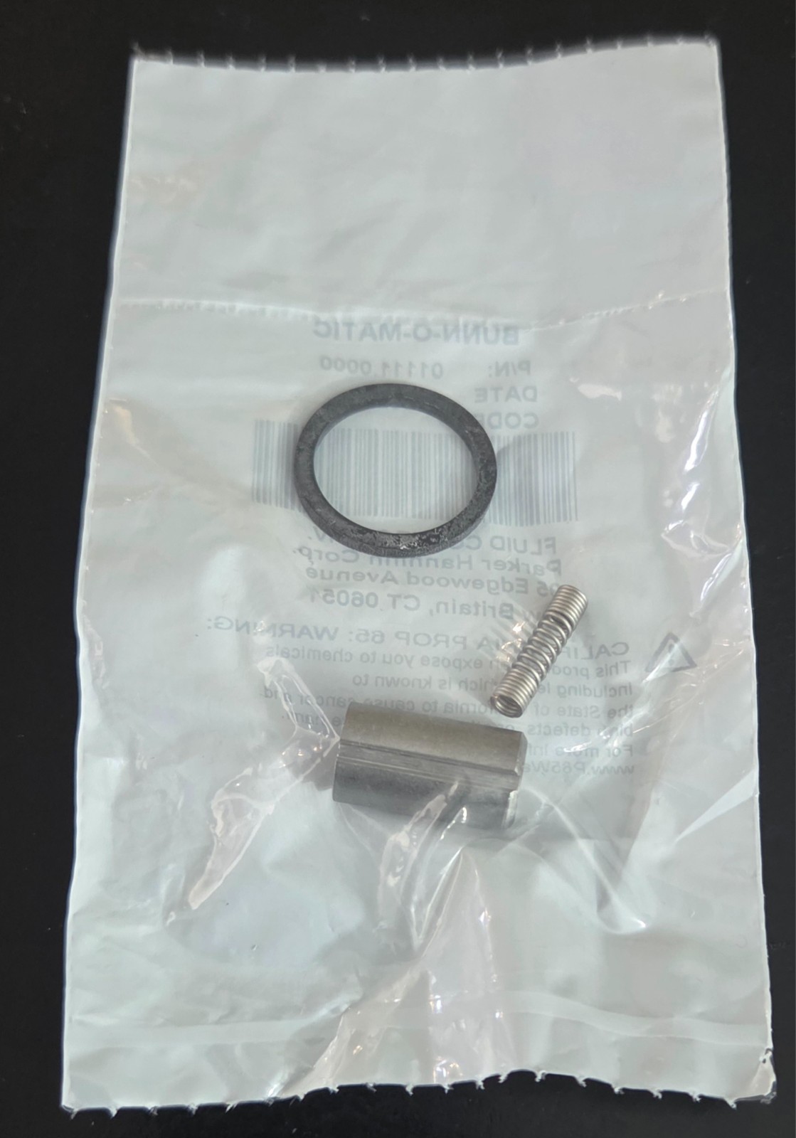 Solenoid Valve Skinner Repair Kit OEM - Parts Town BU01111.0000 New