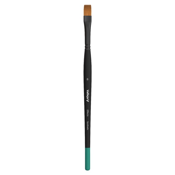 Vallejo Effects Flat Rectangular Synthetic Brush No 8