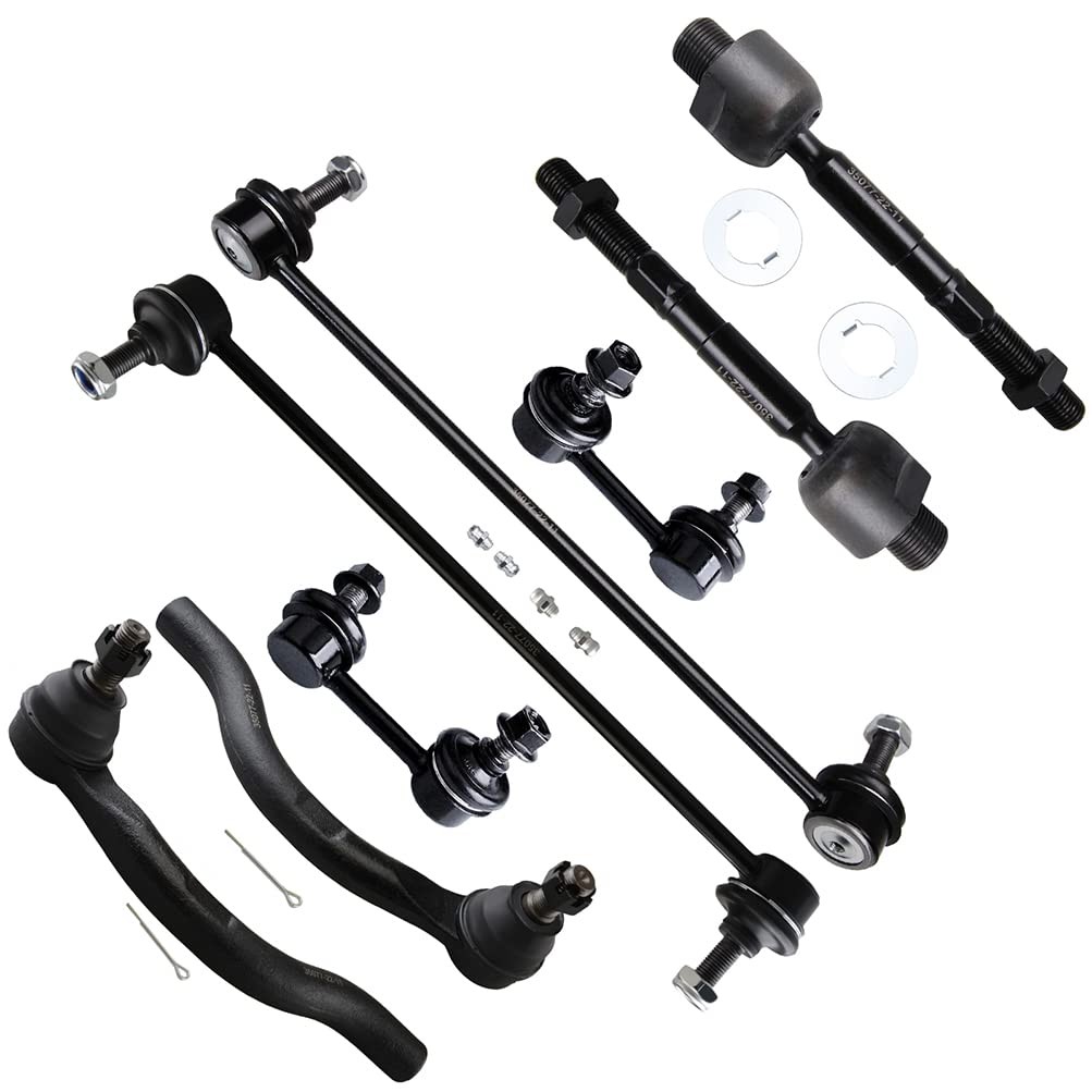 8pcs Front Suspension Kit for Civic 2012-2015 ILX 2013-2019 Tie Rod End