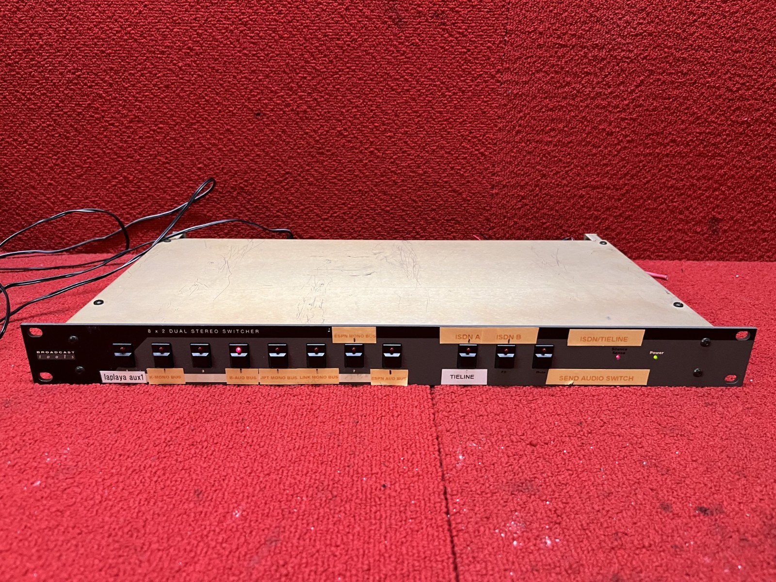Used Broadcast Tools 8x2 Dual Stereo Audio Switcher Tested Works Good Condition
