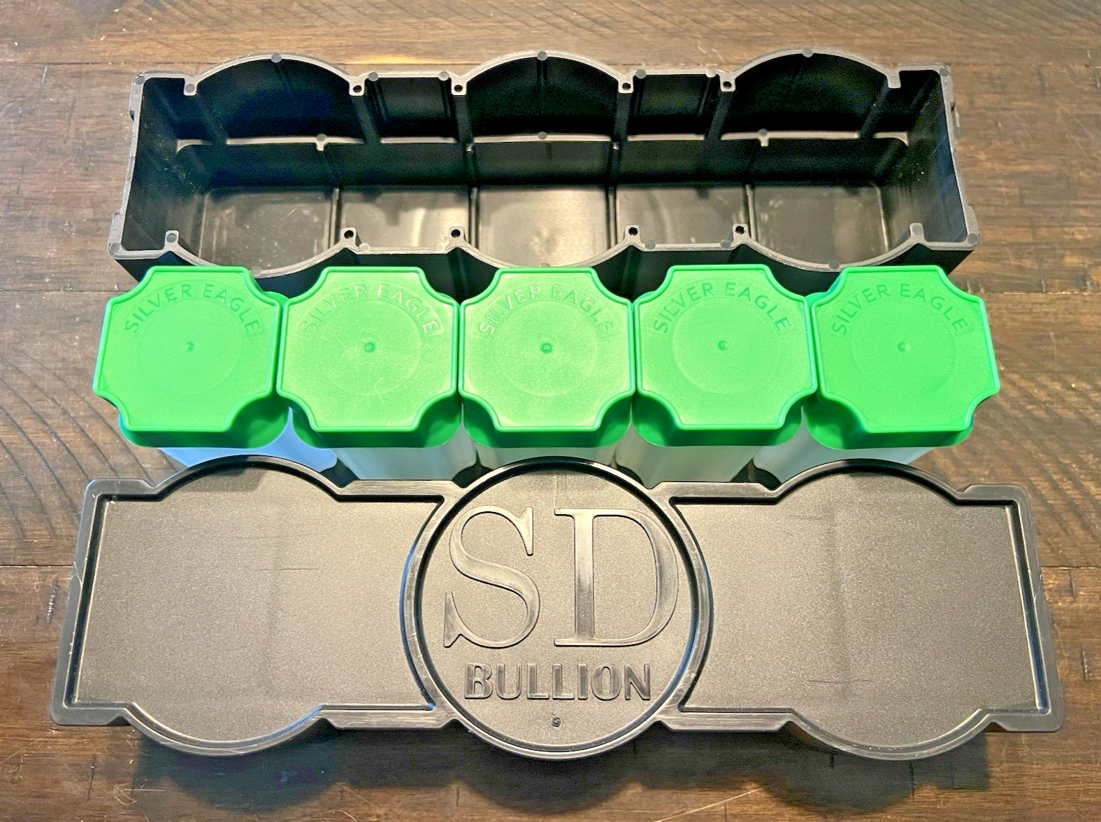 SD Bullion Mini-Monster Box - W/ (5) Empty Square Guardhouse Silver Eagle Tubes