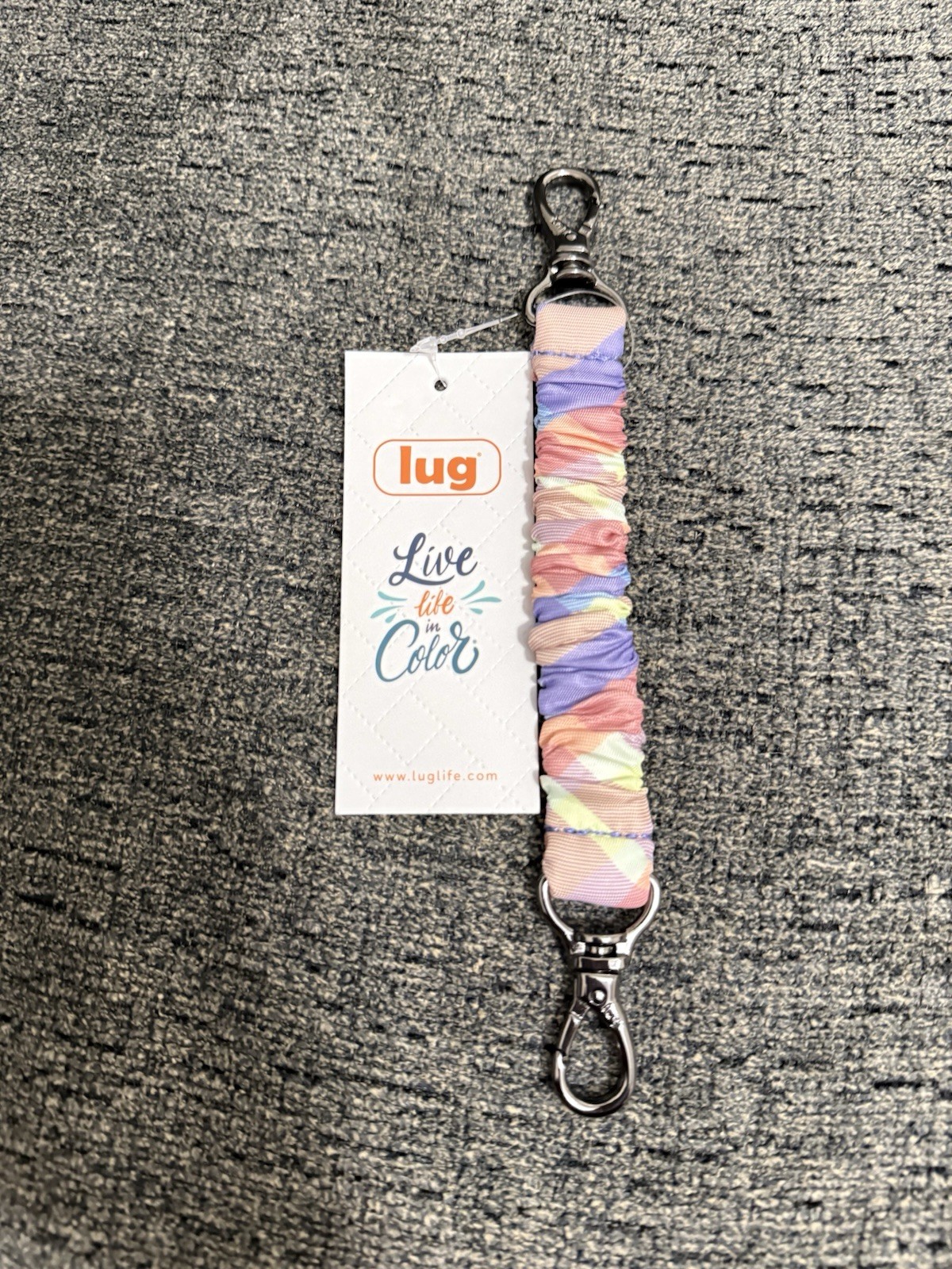 Lug Bungee Key Clip Summer Plaid