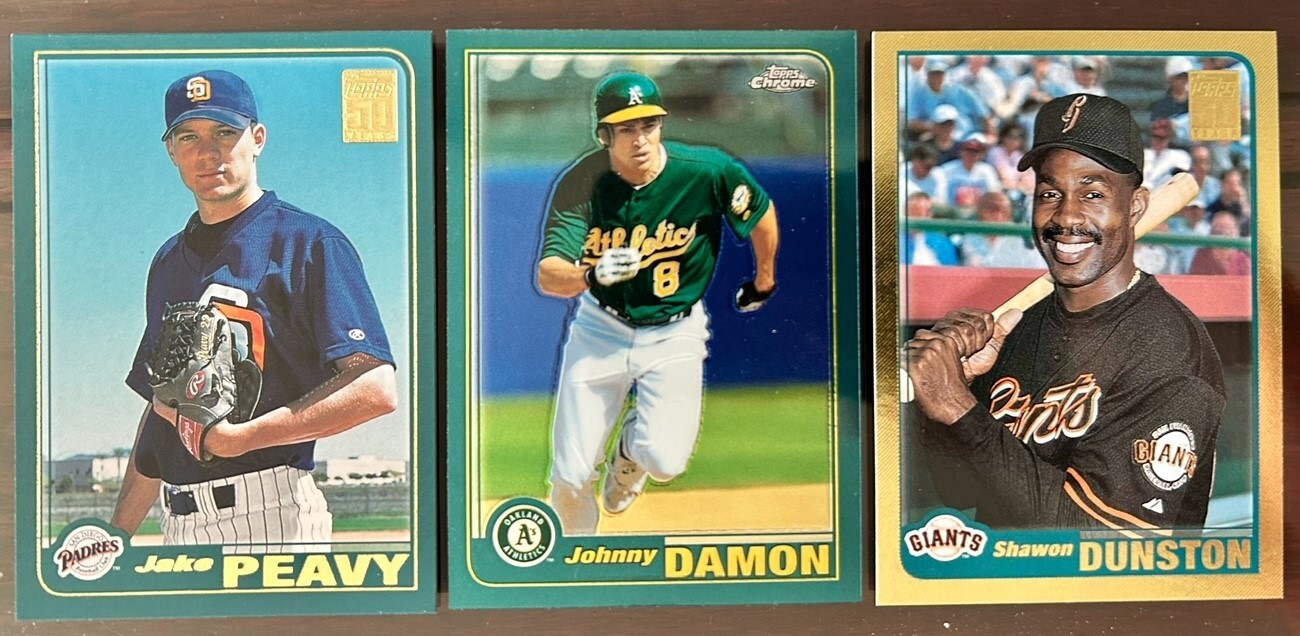 2001 Topps Traded GOLD Baseball Cards + CHROME + Base: U Pick! 50 Cent Ship!