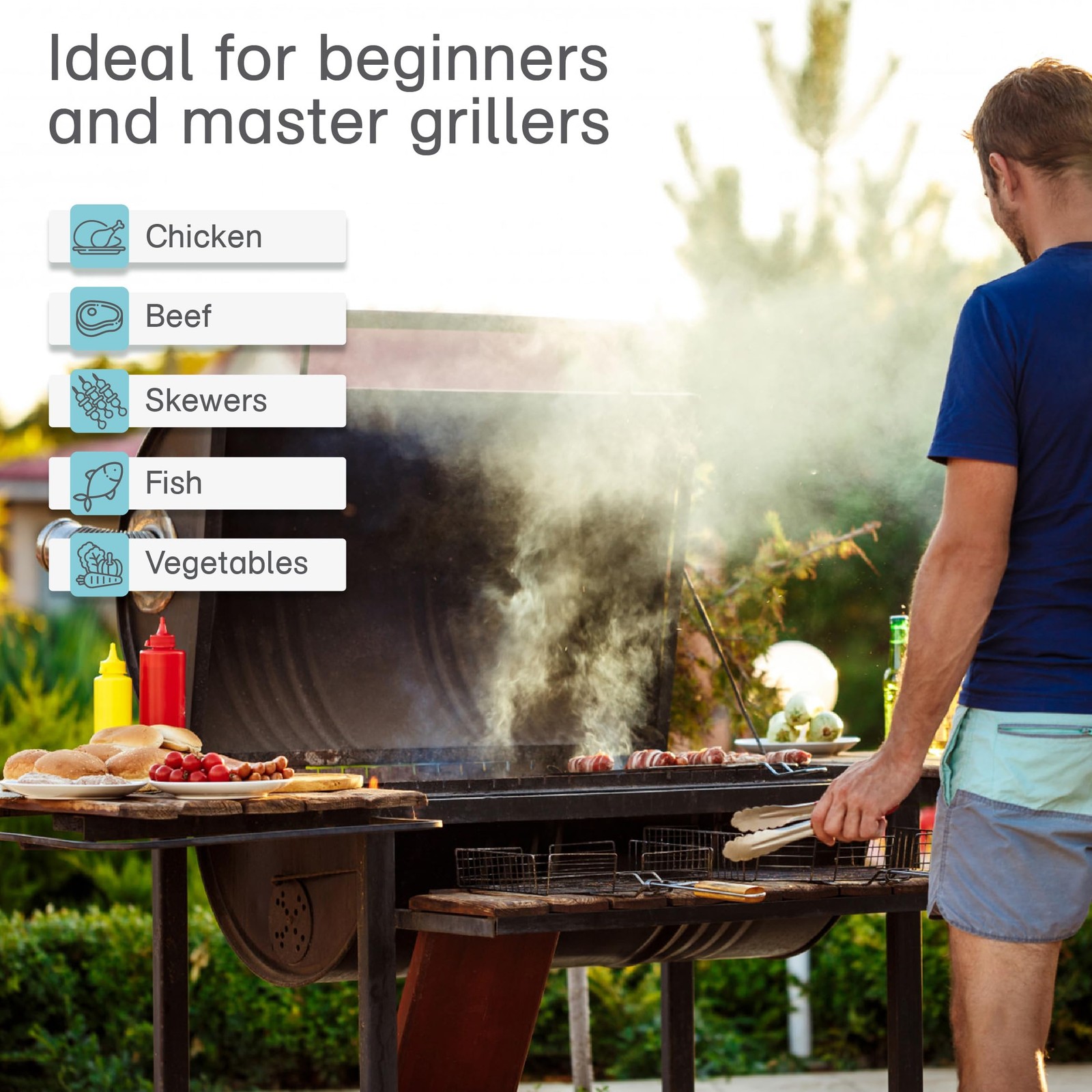 Polder Stable-Read Instant Read Thermometer, Digital Thermometer for Cooking,...