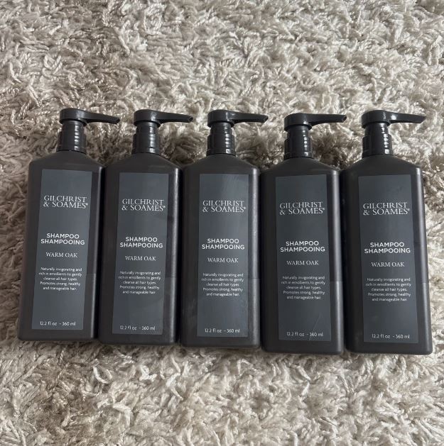 5x Gilchrist & Soames Warm Oak Shampoo - 12.2oz New