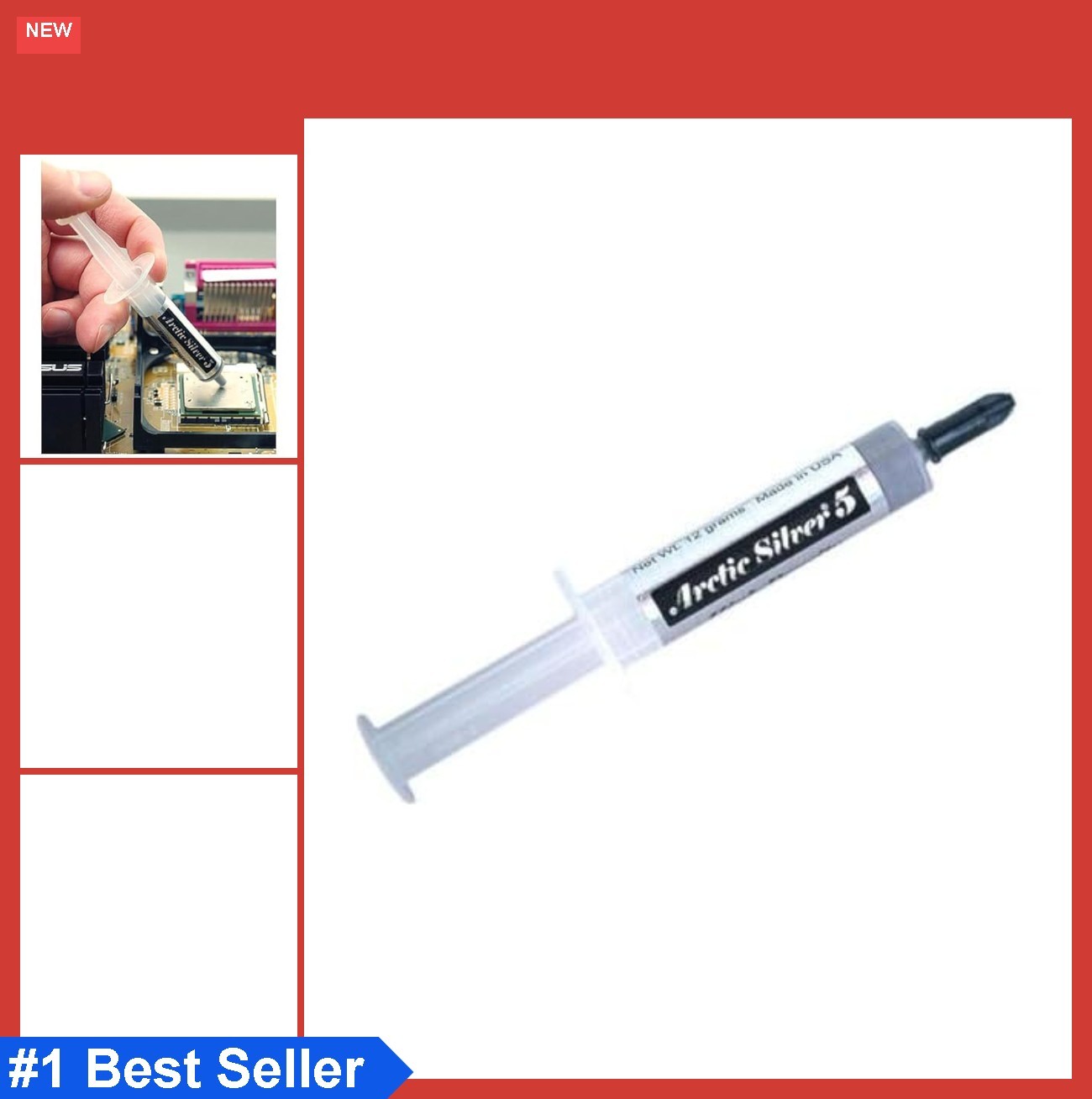 Thermal Compound 12g High Density Polysynthetic Silver CPU GPU Heatsink Paste