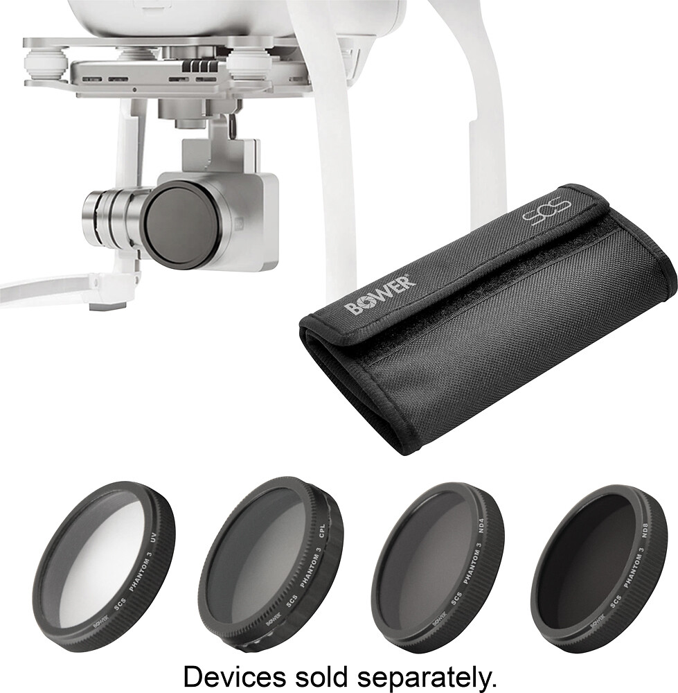 Bower Sky 4Pc Filter Kit for Phantom 3 Professional / Advanced New