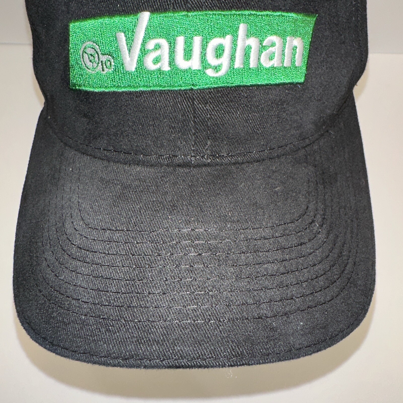 Vaughan Chopper Pumps Green w white Patch on Black Hat Cap Hook Loop