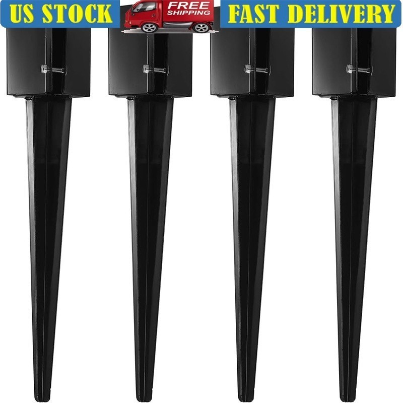 24 Inch No Dig Post Anchors Mailbox Fencing Decks Street Lamps Easy Install New