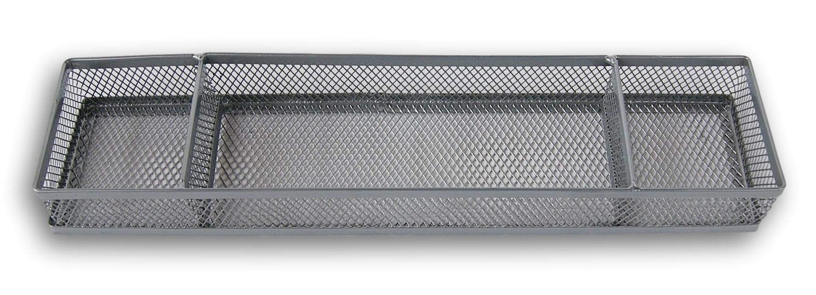 Jot Gray Wire Mesh Desk Organizer - 12 x 2.75 x 1.4 Inches