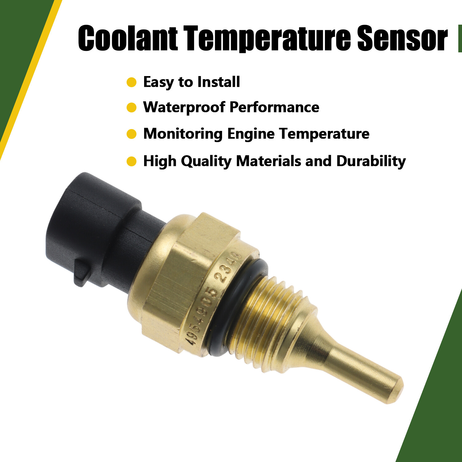 Engine Coolant Temperature Sensor Replace Fit for 1998-2015 Dodge Ram 3500
