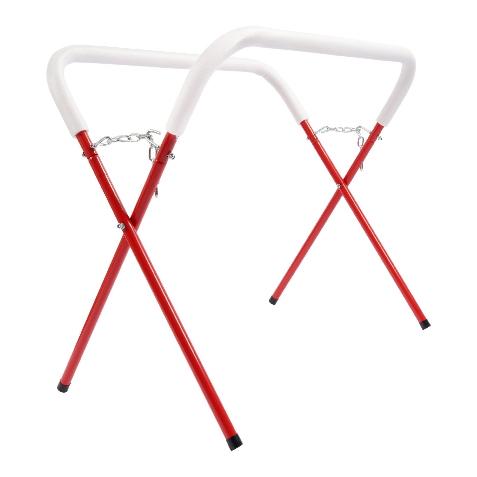 Red 500LBS Portable Folding Work Stand Auto Body Tool Painting Rack Steel Rubber