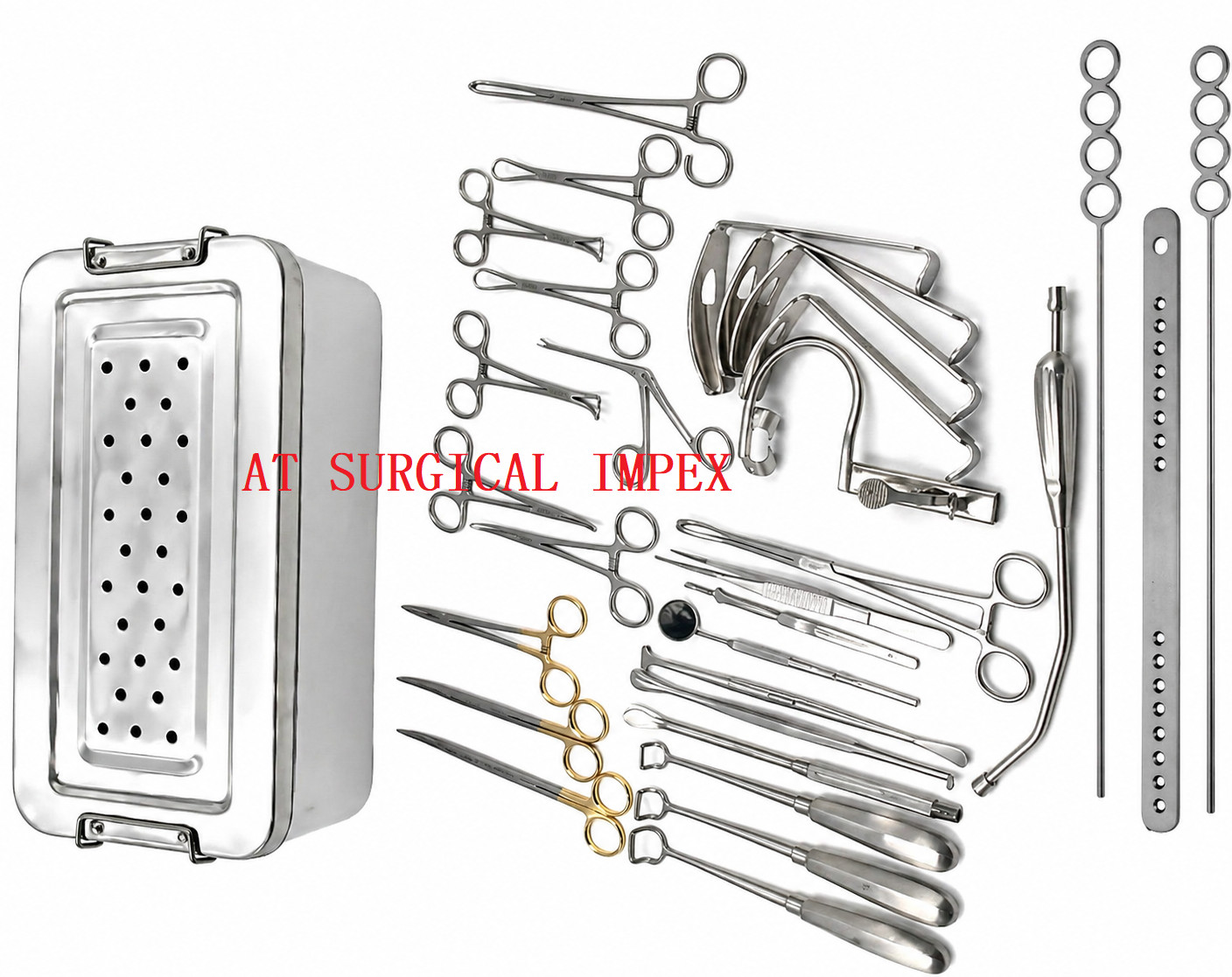 Tonsillectomy & Adenoidectomy Surgical Instruments Set ENT Surgery Kit Stainless