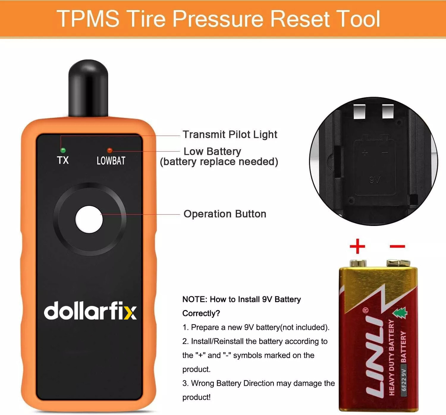 EL-50448 Universal TPMS Reset Tool Relearn Tool Auto Tire Pressure Sensor For GM