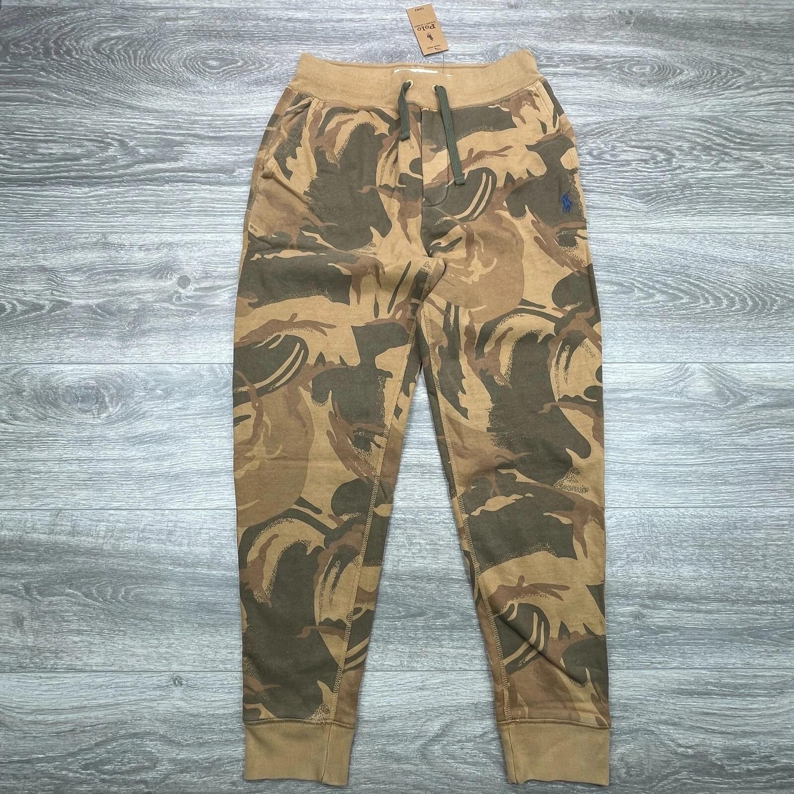 Polo Ralph Lauren Sweatpants Mens Small Camo Joggers Denim & Supply Fleece