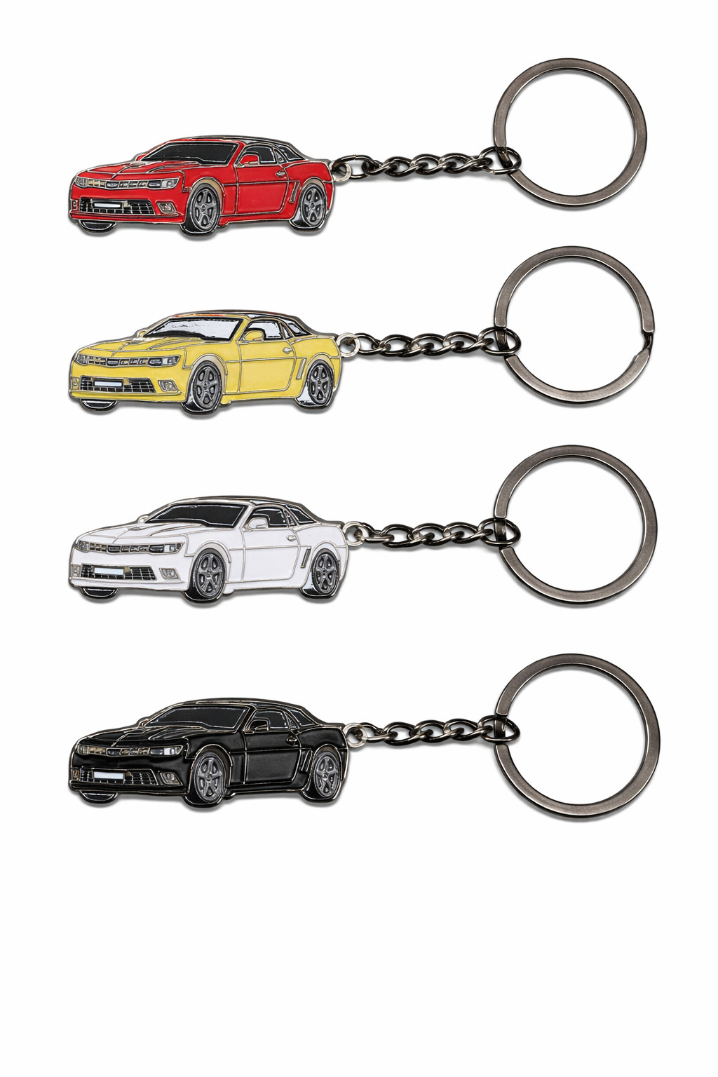 Car Keychain Metal Sports Car Key Ring Auto Lover Chevrolet Camaro Gift