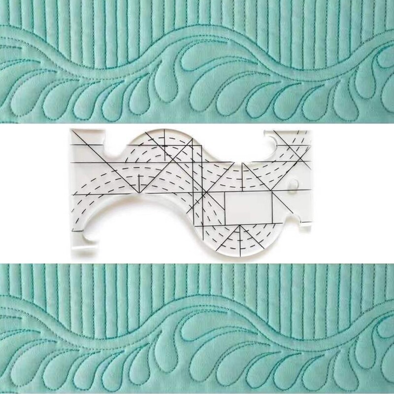 Acrylic Patchwork Multi-Purpose Quilting Template Ruler for Long Arm