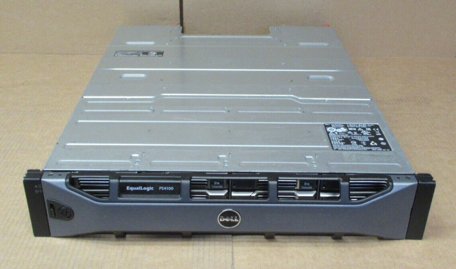Dell EqualLogic PS4100 24x 2.5" Caddy ISCSI 2x Controller Module1 2x PSU
