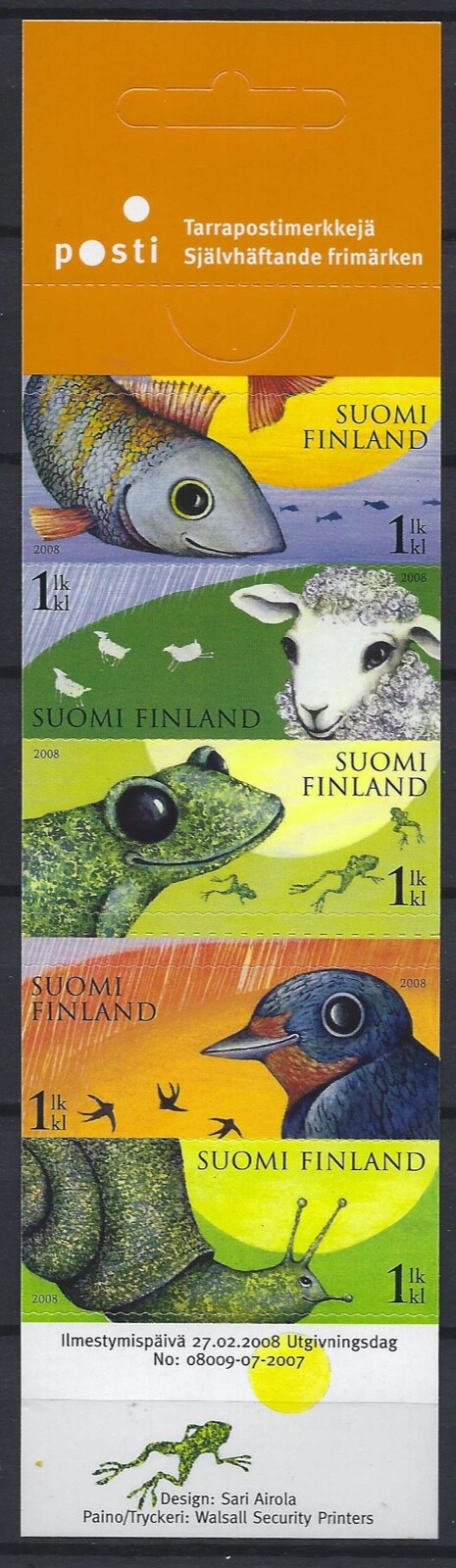 Finland 2008 MNH Rain or sunshine booklet (c314)