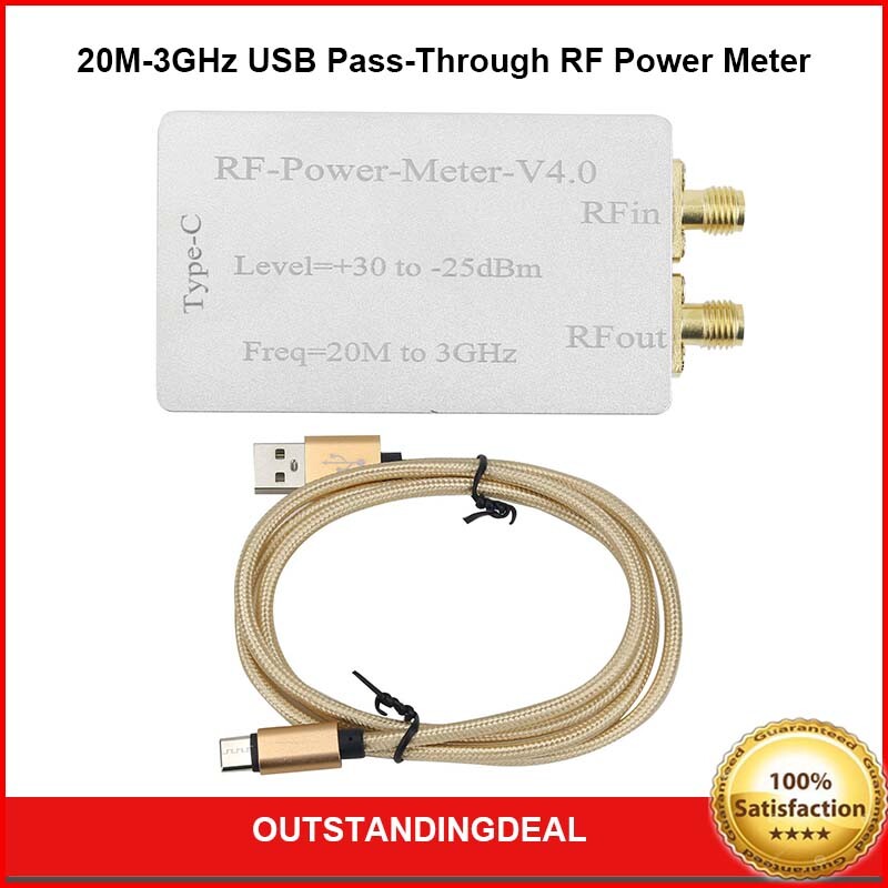 RF-Power-Meter-V4.0 20M-3GHz USB Pass-Through RF Power Meter Tester os67