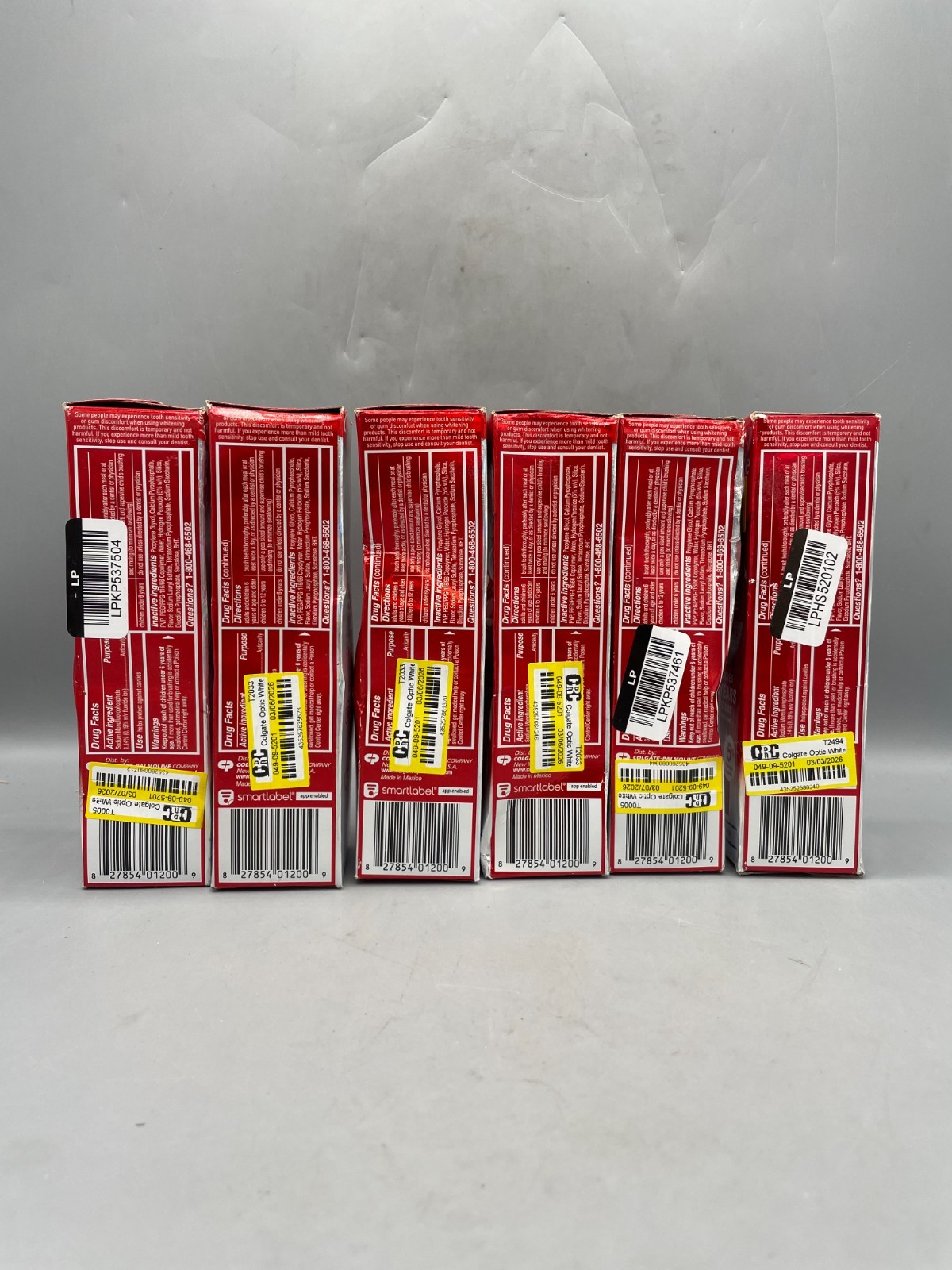 (6x) Colgate Optic White Renewal Toothpaste 3oz Exp 3/27